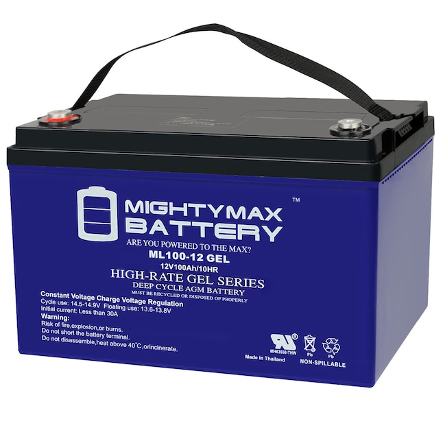 Mighty Max Battery 12V 100AH GEL for RENOGY PV Solar Panels Rechargeable  Sealed Gel 121000 Backup Power Batteries in the Device Replacement Batteries  department at