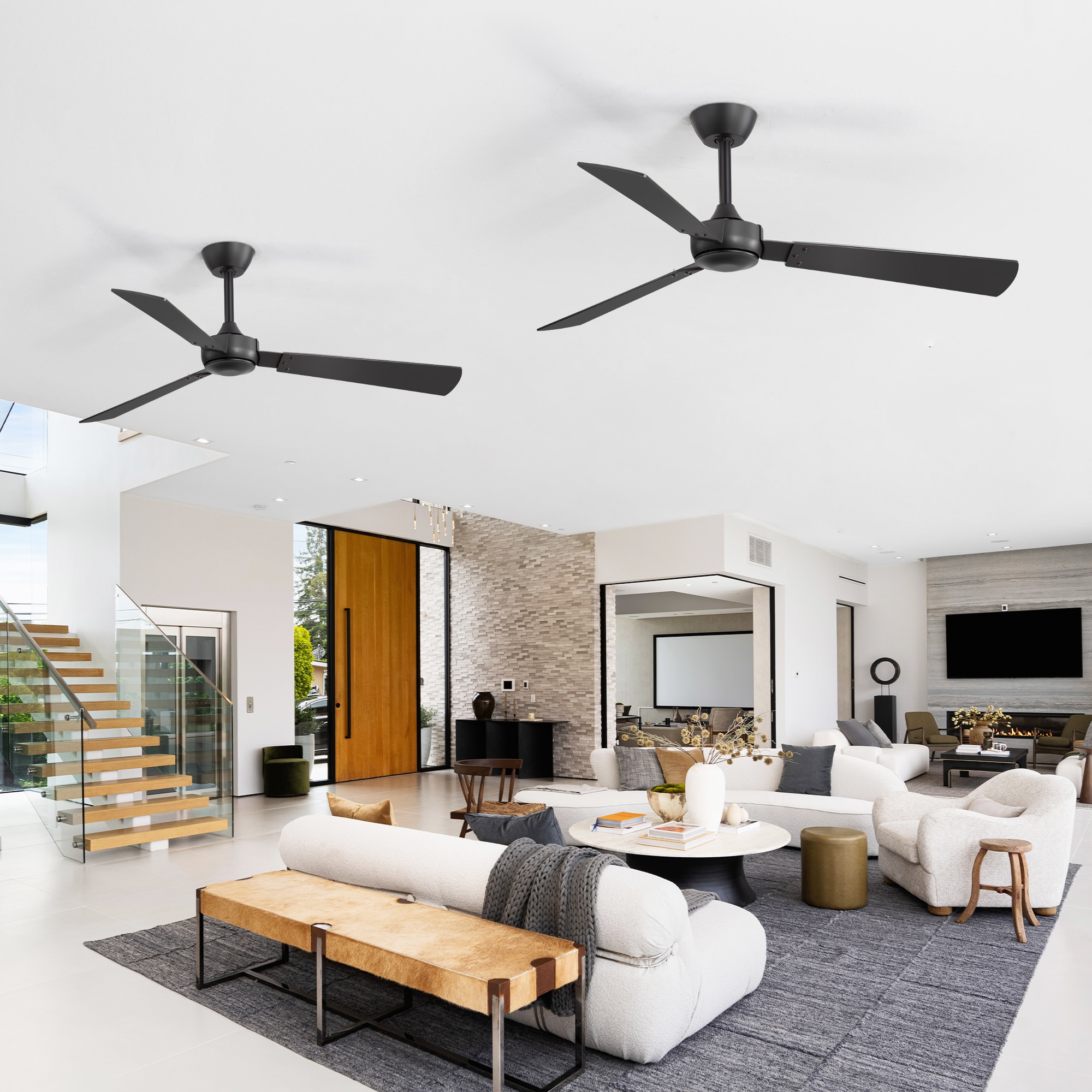 Breezary 35063-BK-NL-2PCS Ceiling-Fans - View #6