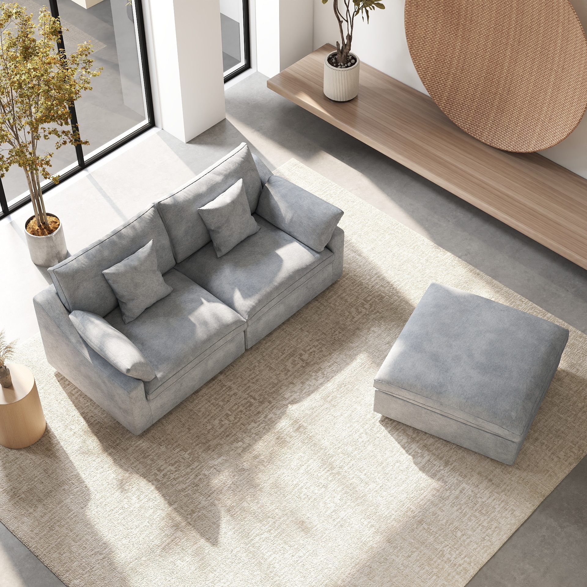 BuotiqHom DH-S2+1-140LG Sofas-Loveseats - View #2