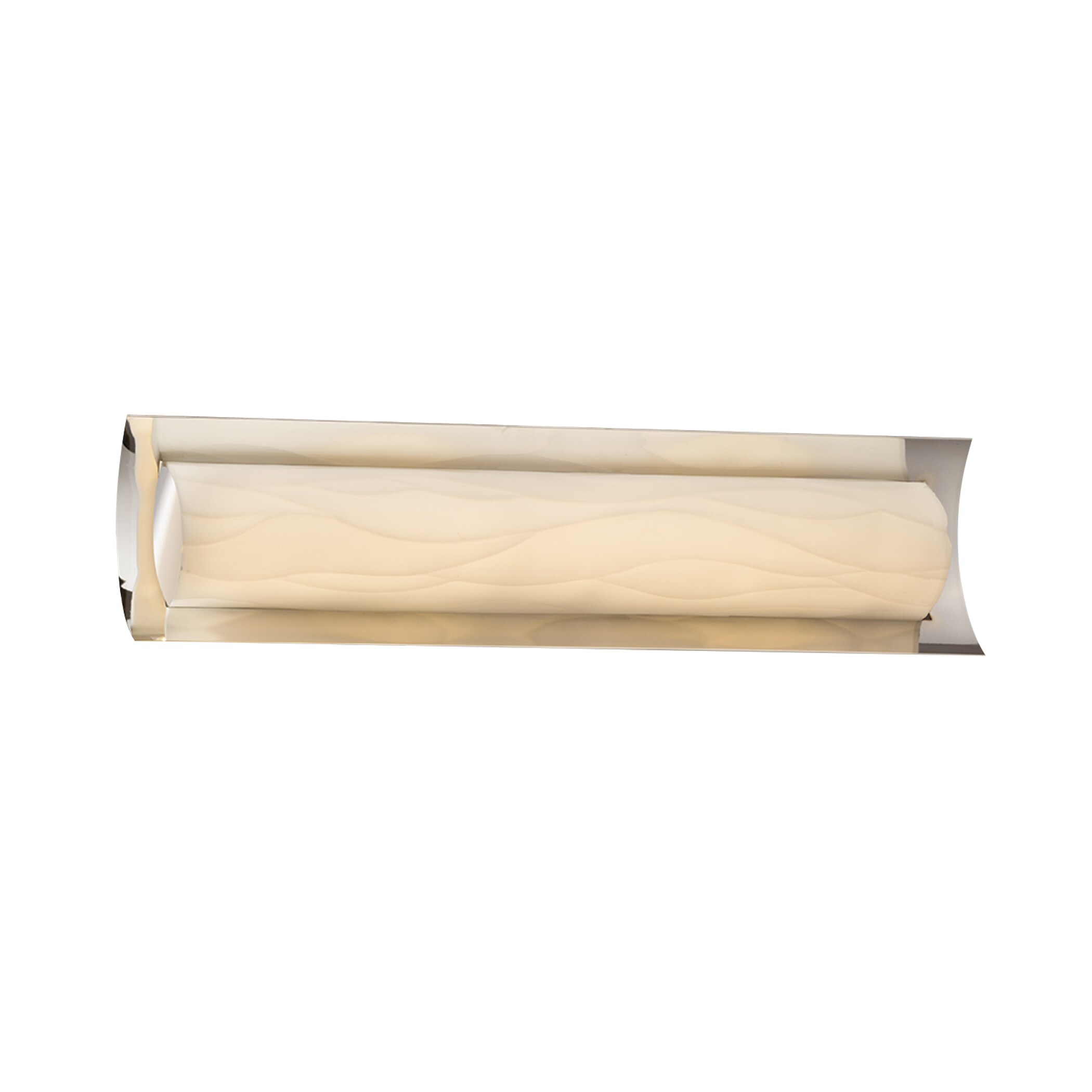 Justice Design Group PNA-8631-WAVE-CROM Porcelina 21.5-in 1-Light Polished Chrome LED Transitional Vanity Light
