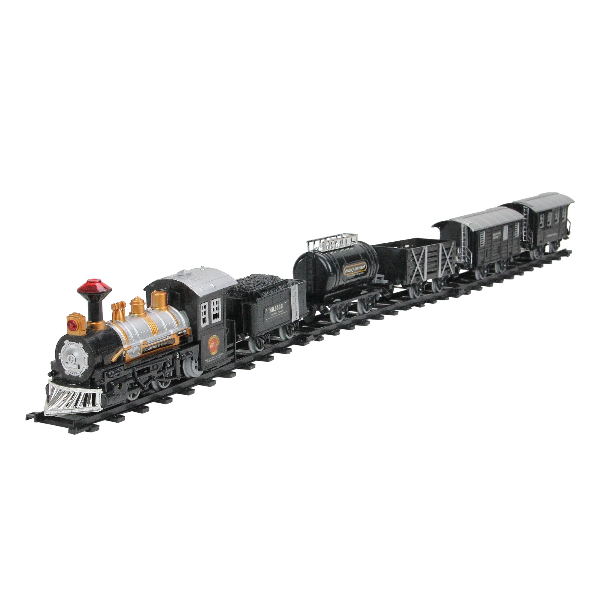 Northlight 3.75 in Lighted Animatronic Figurine Train Battery operated Christmas Decor 31759133 at Lowes