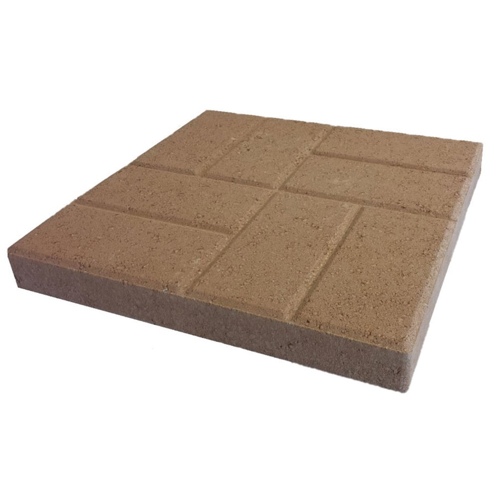  KBPR 16-in L x 16-in W x 2-in H Square Red Concrete Patio stone