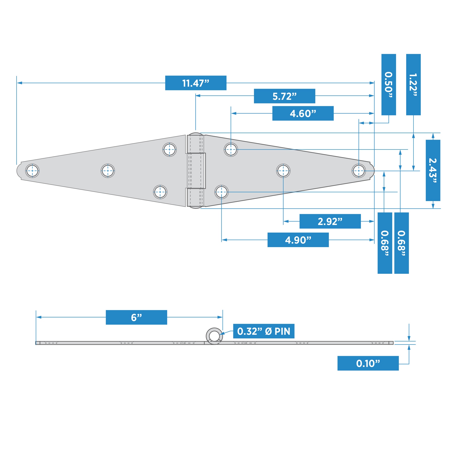 National Hardware N205-211 Gate-Hardware - View #6