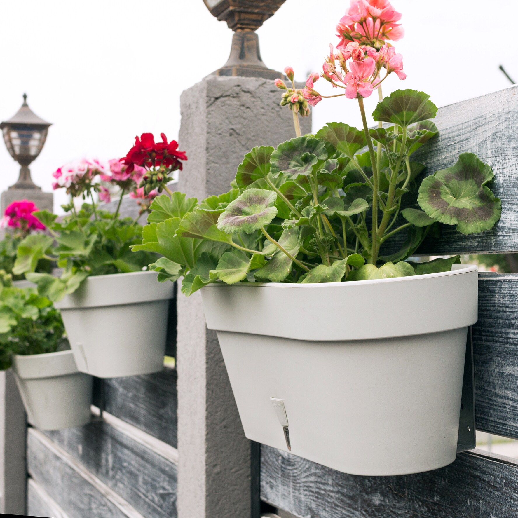 Decopots AST71GREYWHITE Planter-Window-Box - View #4