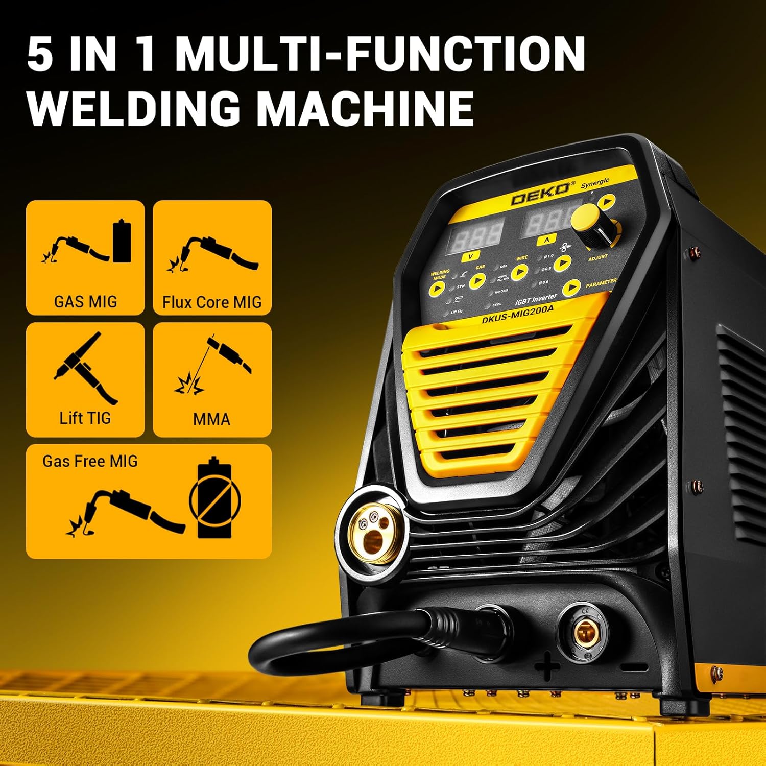 DEKO MIG-200A Engine-Driven-Welder-Generators - View #2