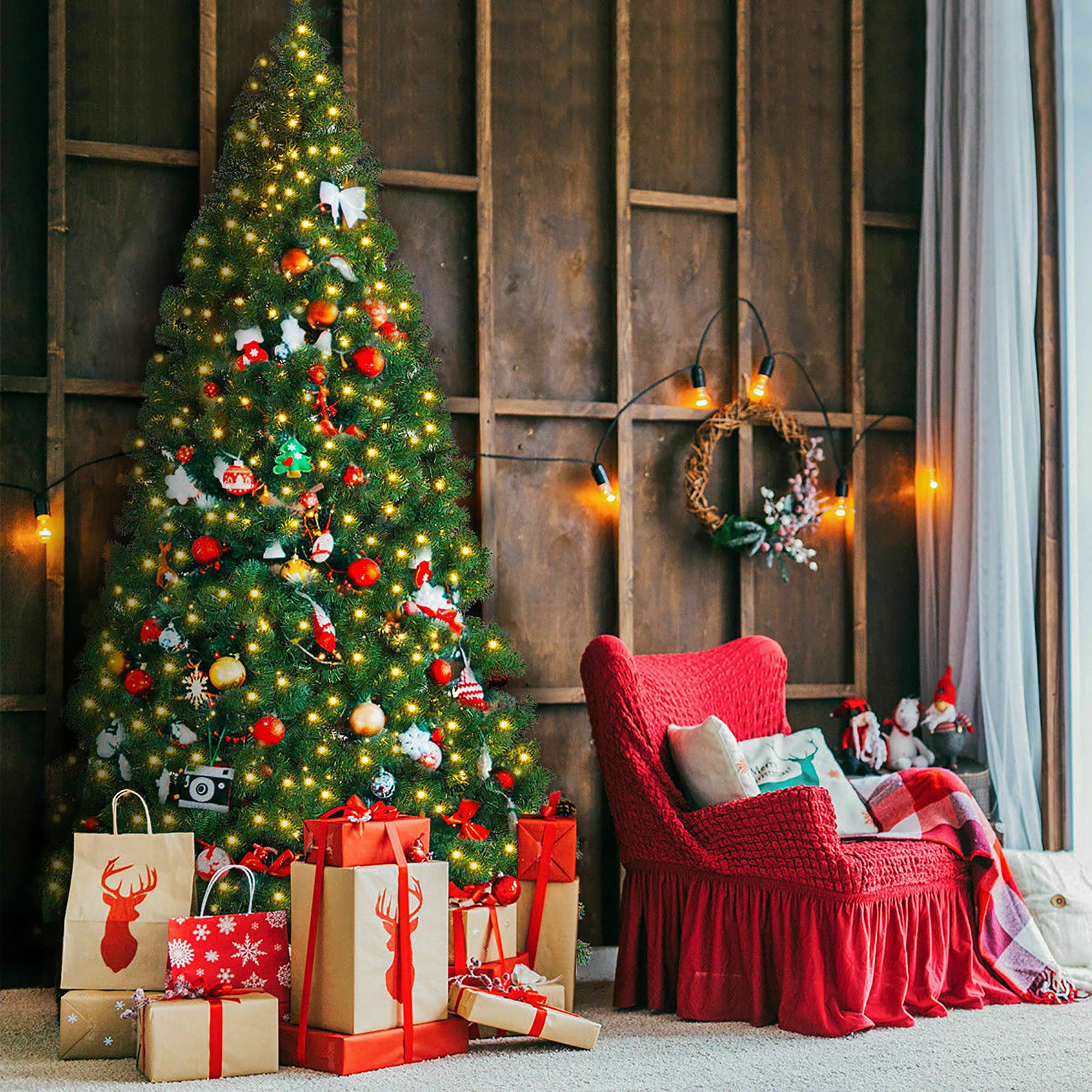 Costway CM21223 Artificial-Christmas-Trees - View #7
