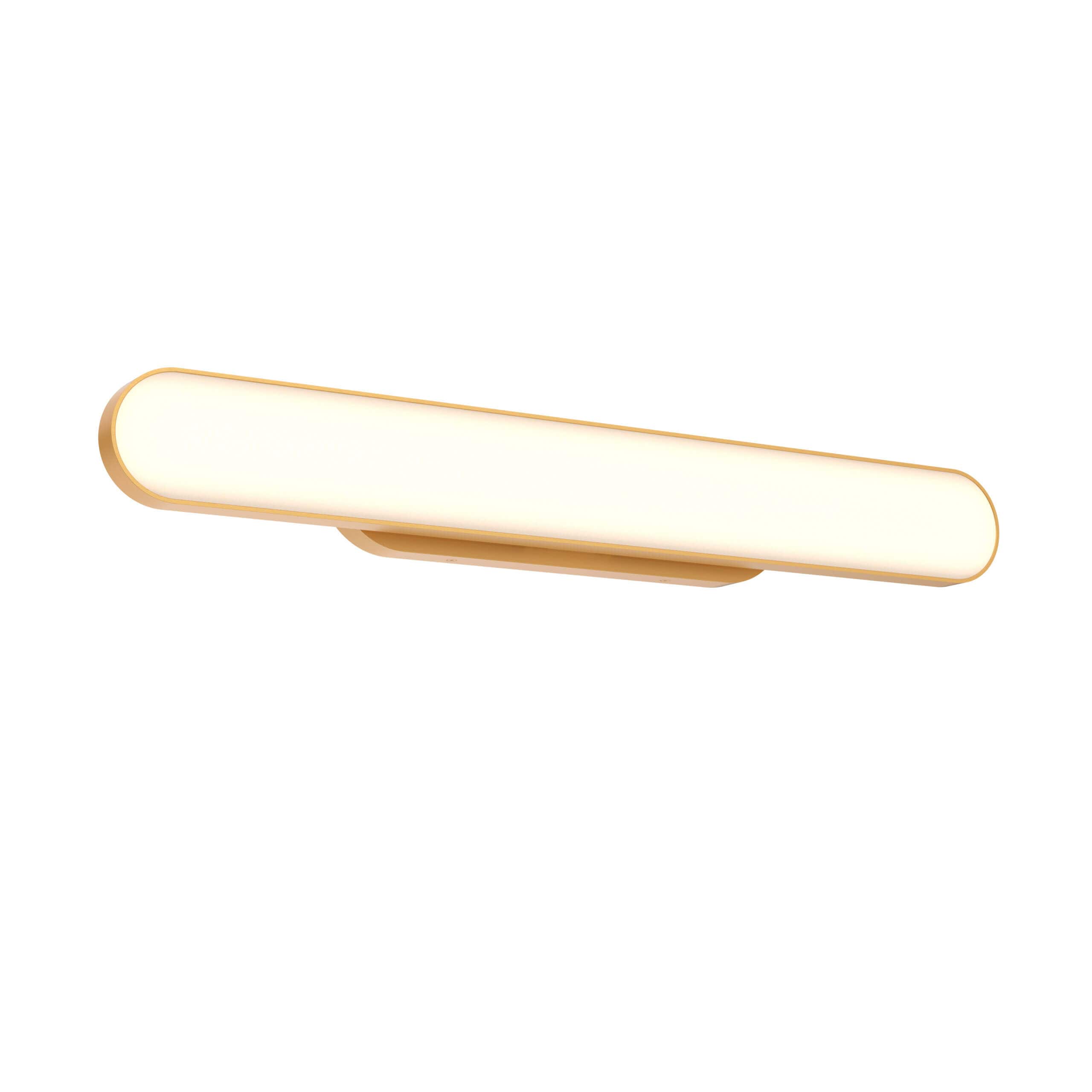 DALS Lighting Shift 24-in 1 Light Matte Gold Modern/contemporary Bathroom Vanity light