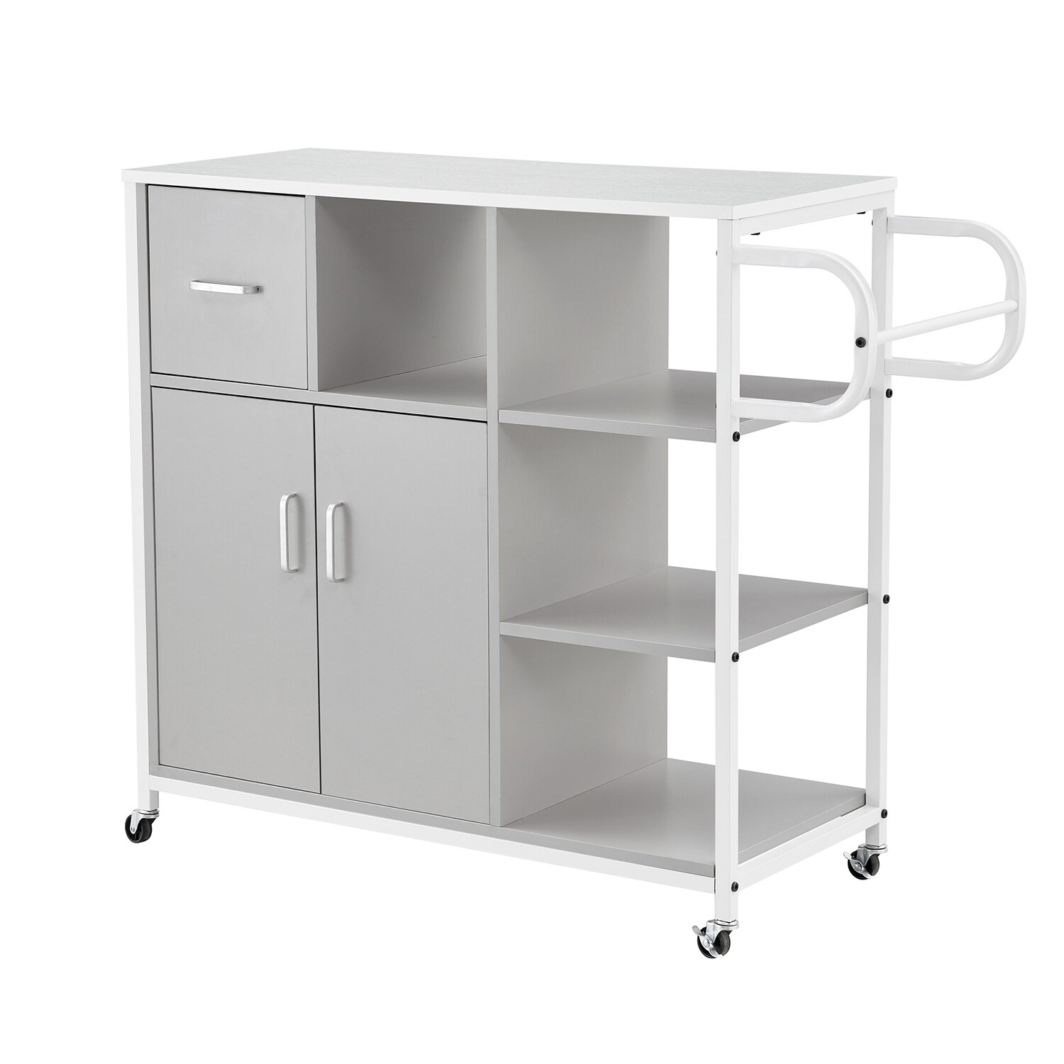 Lockable Cabinet Medical cart with 2 lockable doors 35.43 x 19.7 (US