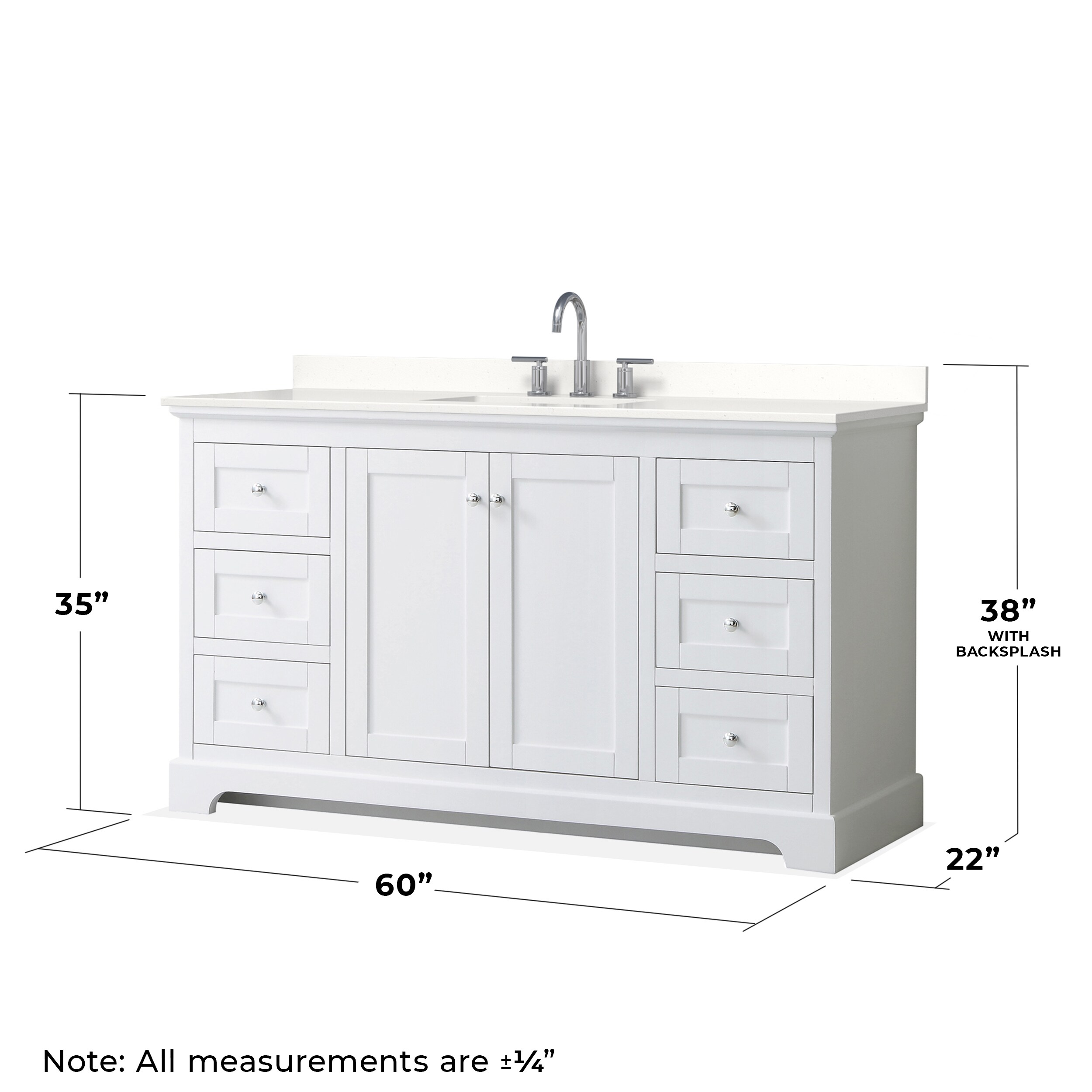 Wyndham Collection WCV232360SWHWQUS3MXX Bath-Vanity-Combo - View #5