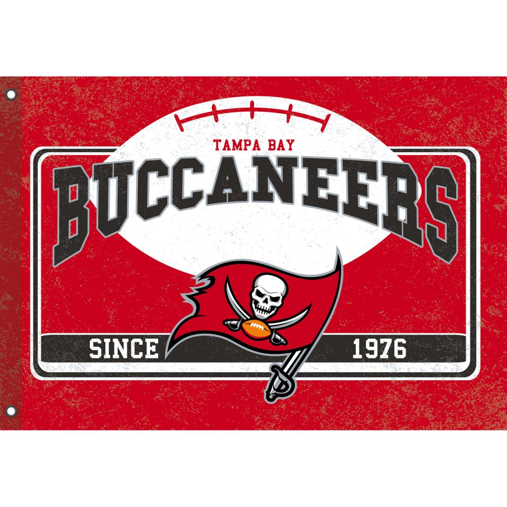 Team Sports America 3-ft W x 4.3-ft H Tampa Bay Buccaneers Flag at