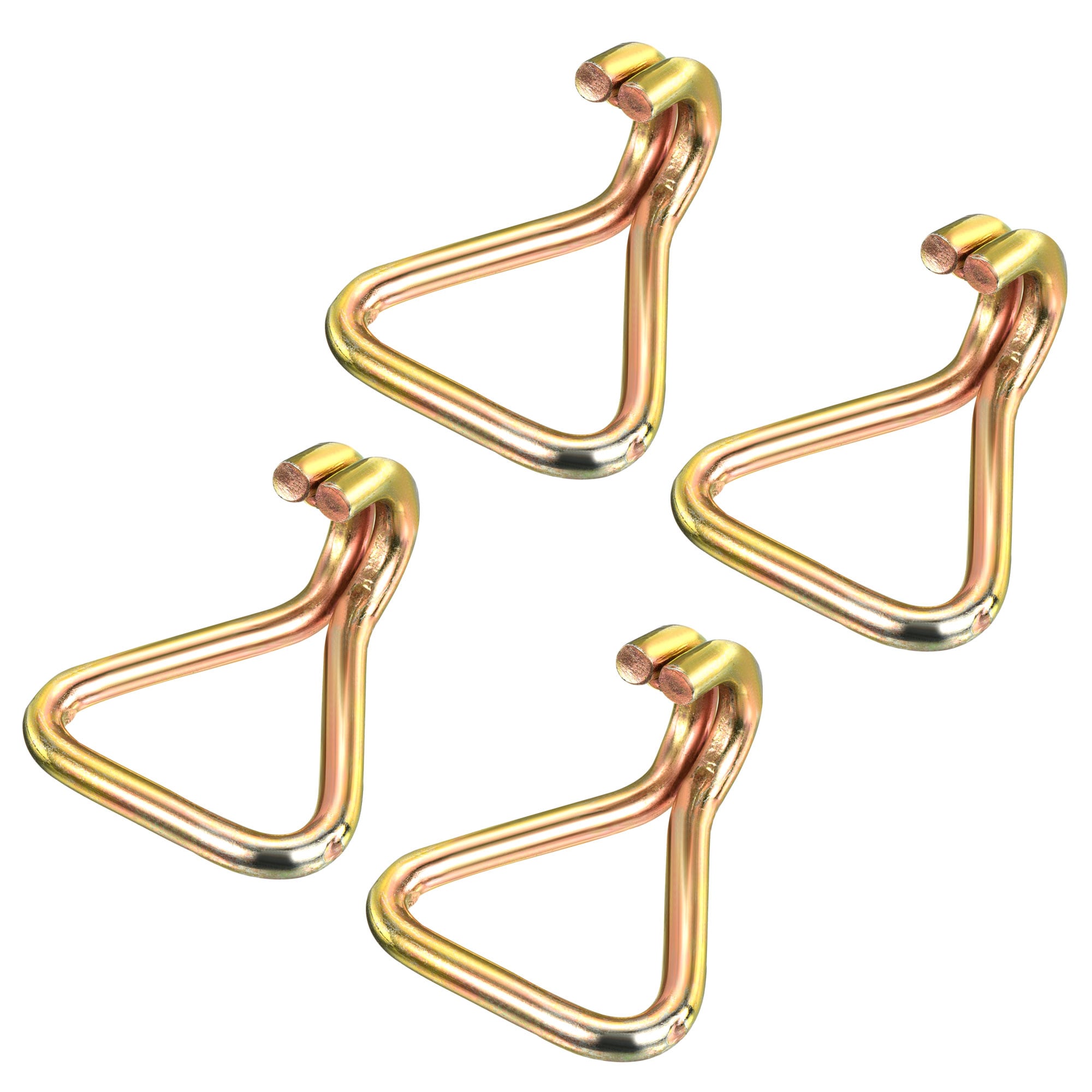 Unique Bargains Ratchet Double J Strap Hook Load 4409 Lbs for 2 Inch Tie Down Strap Webbing Car Truck Trailer 4pcs #S25120203UX2317