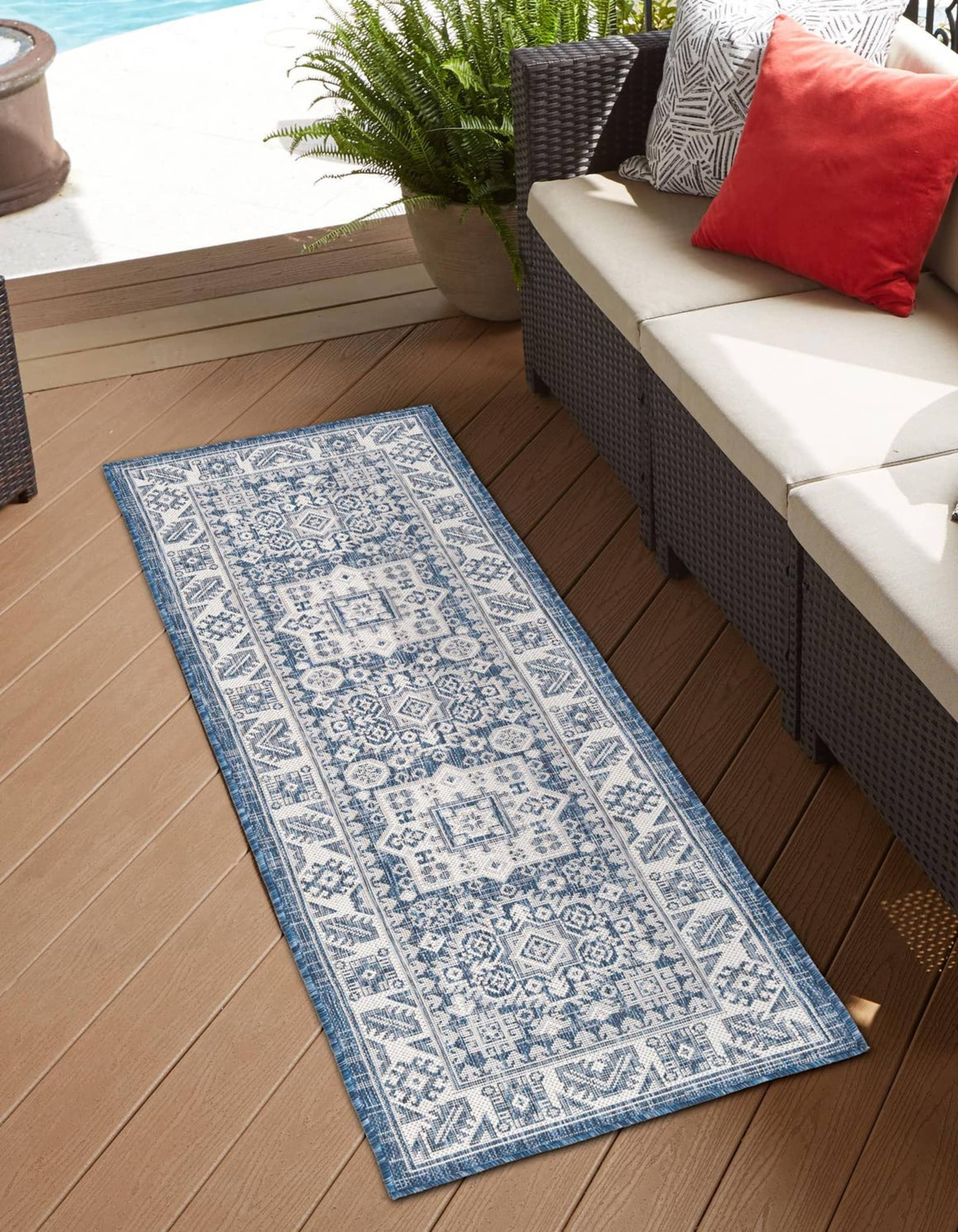 Unique Loom Anti-Slip Rug Pad 12 X 16 (ft) Rectangular PVC Non