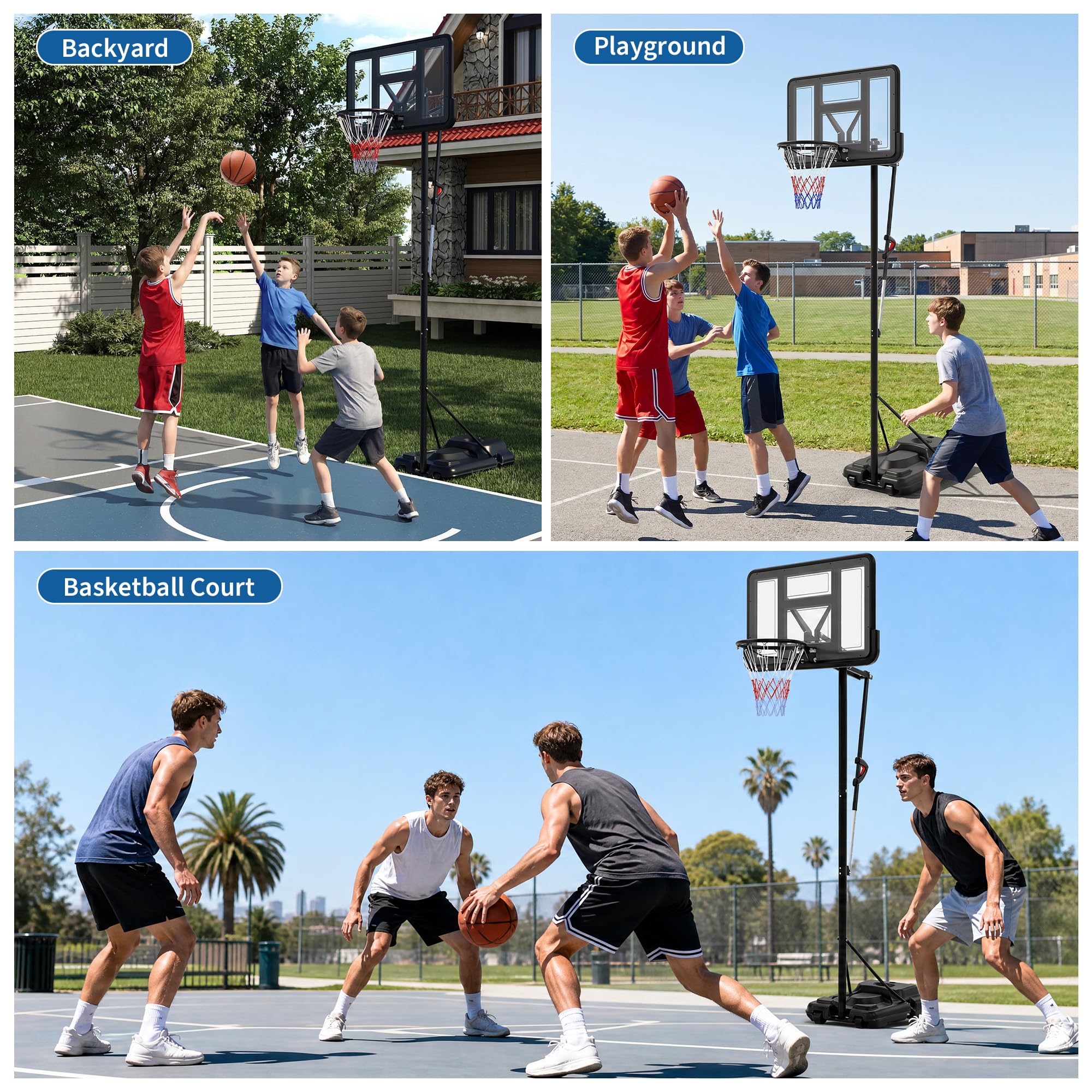 IdealHouse ABC-P5V7DTLM-3PN4H5G Basketball-System - View #7