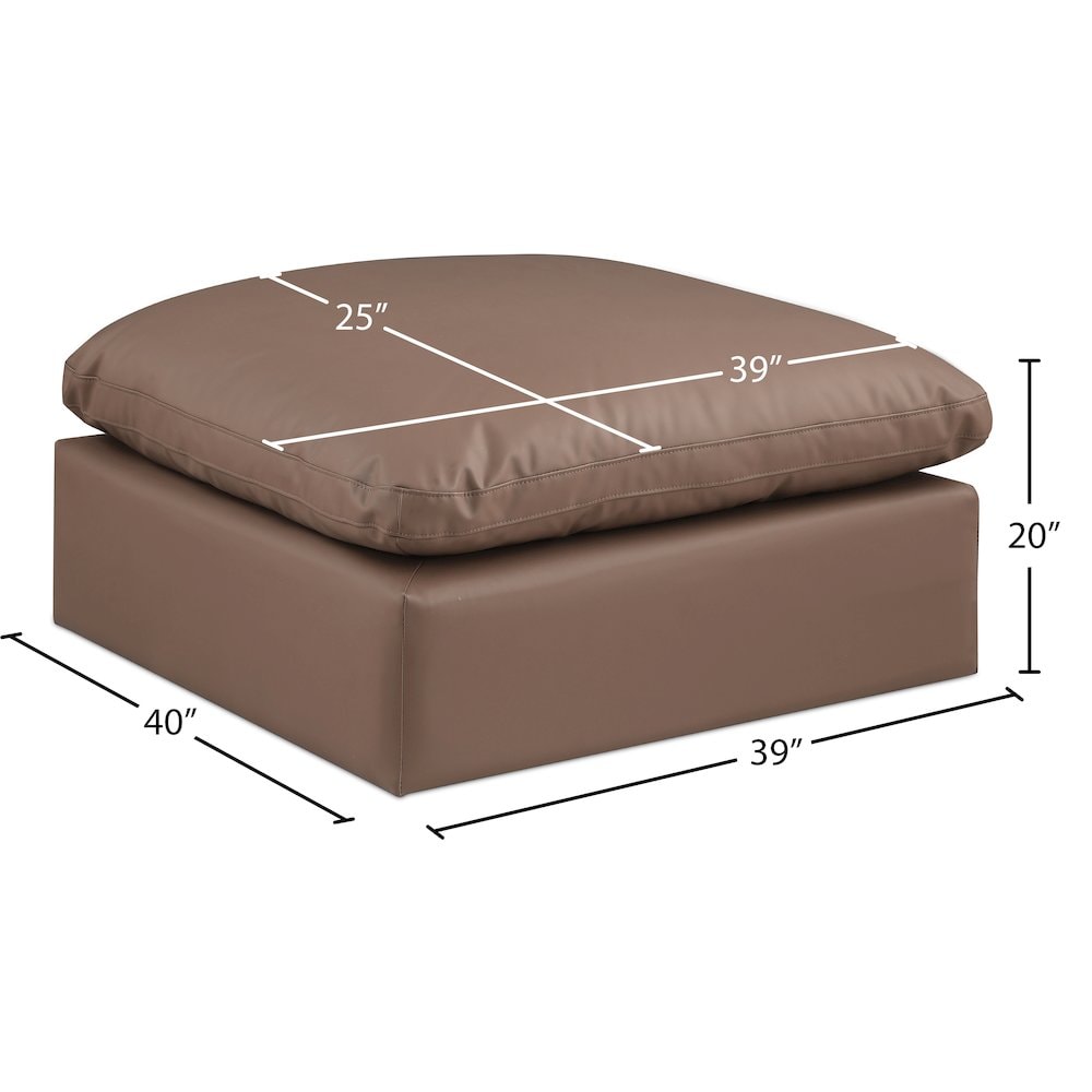 Meridian 188BROWN-OTT Indoor-Ottomans - View #5