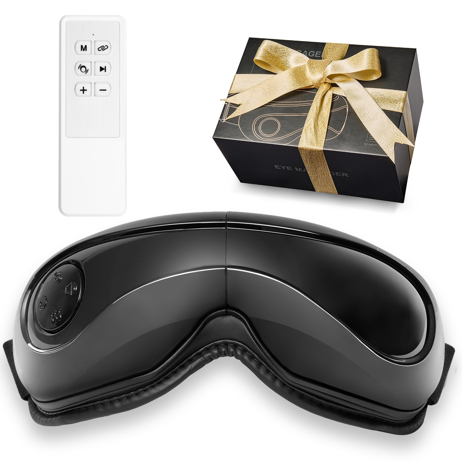 VELMONT INC LVLGIA3359 Eye Massager with Heat and Remote 5 Modes Bluetooth Music