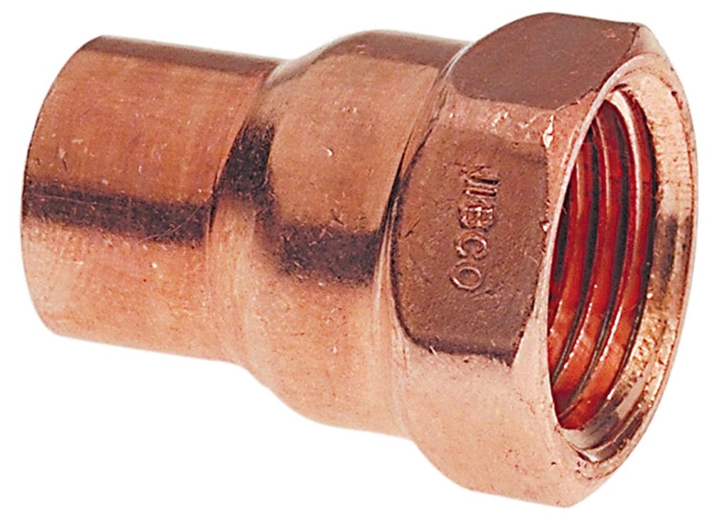 3 4 In Copper Threaded Adapter Fittings In The Copper Pipe Fittings Department At Lowes Com