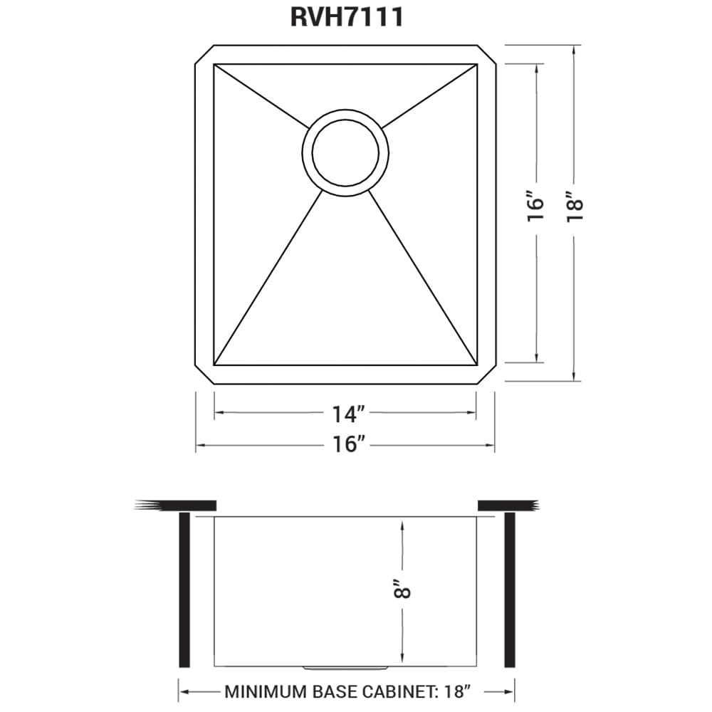 Ruvati RVH7111 Kitchen-Sinks - View #12