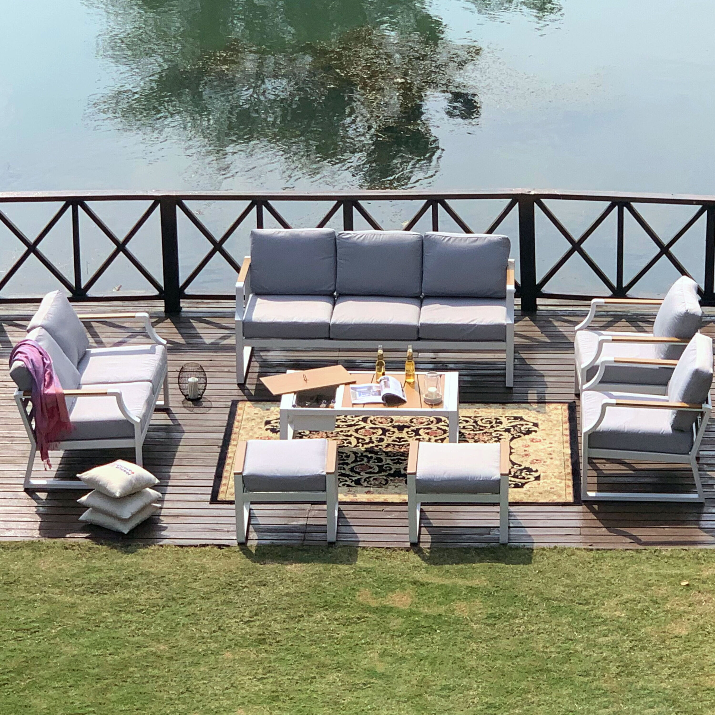Moda Furnishings MOS-2101-W Patio-Conversation-Sets - View #3