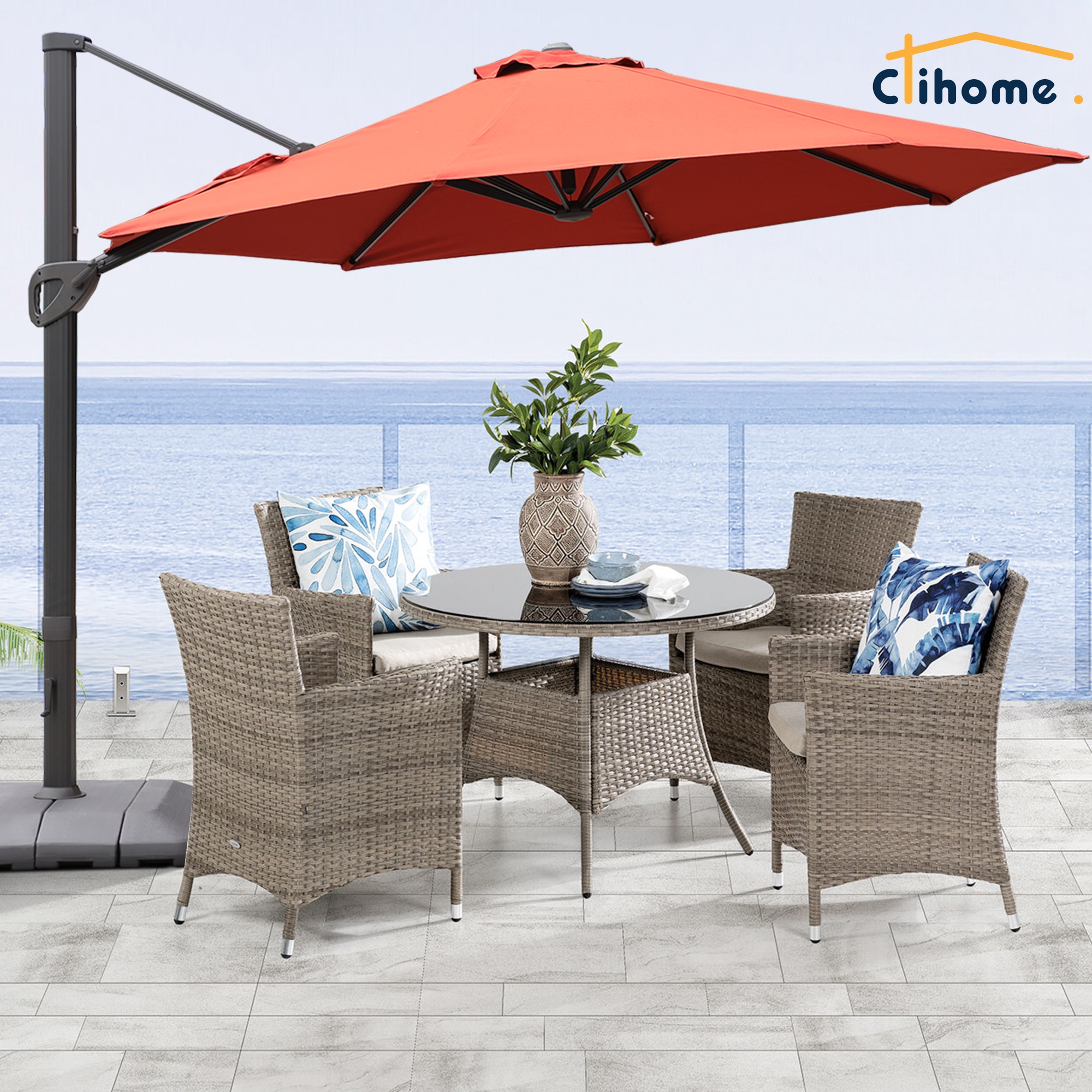 Clihome CL-JYS0160-TEAL Umbrellas-2 - View #3