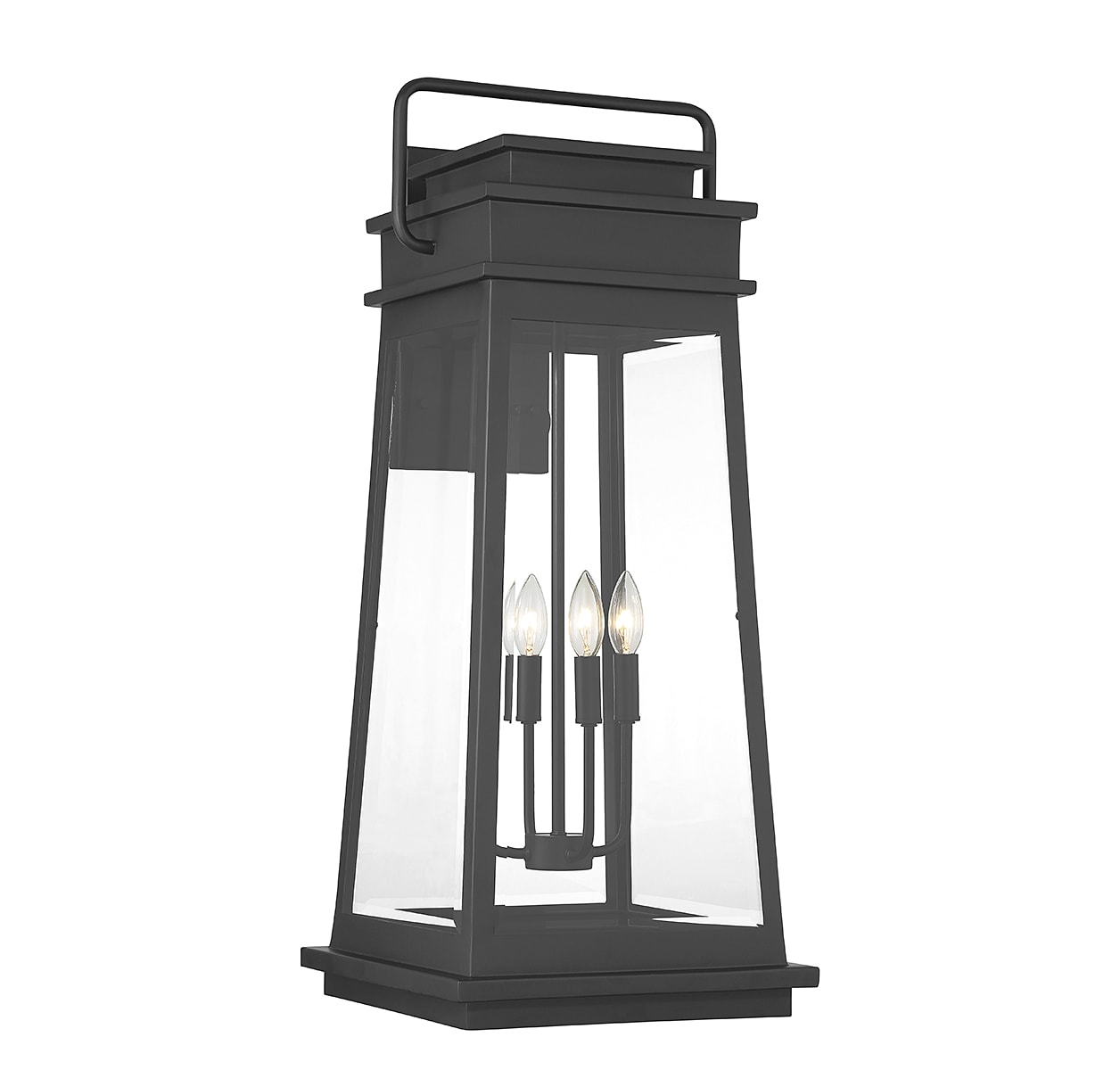 Savoy House 5-815-BK Boone 4 -Light 32-in H Matte Black Hardwired Outdoor Wall Light