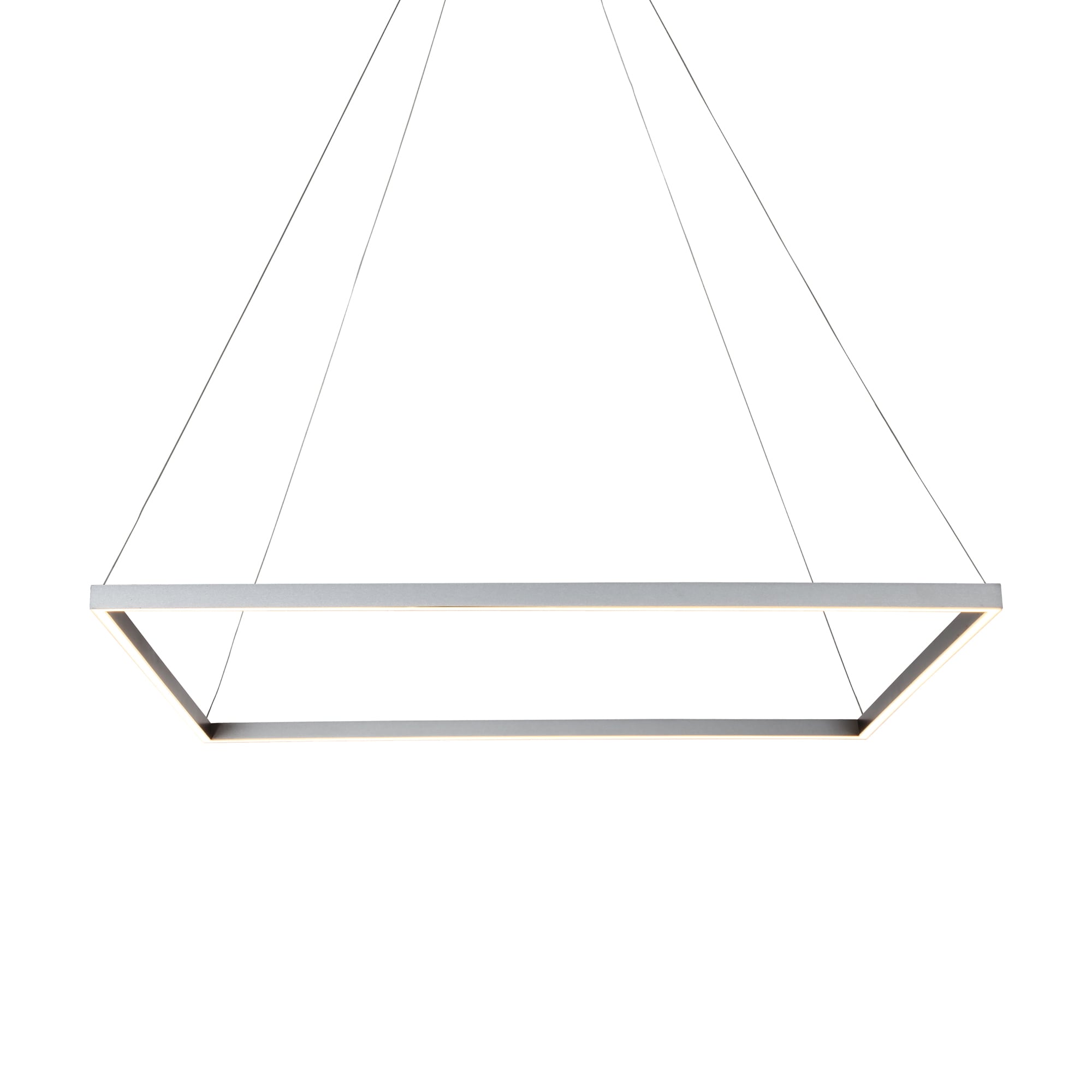 Atria 39.5" Silver LED Square Pendant Light