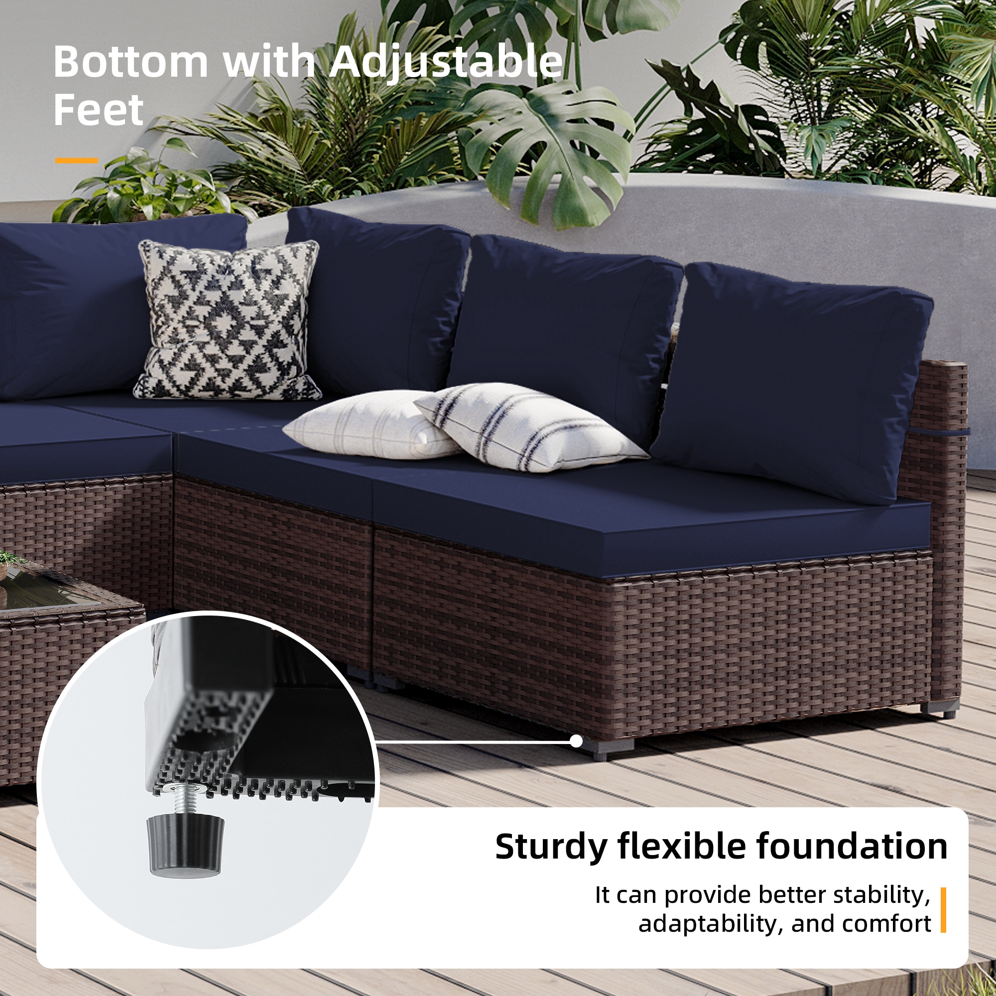 Patio Watcher RT-OD6-B-BEIGE Patio-Conversation-Sets - View #6