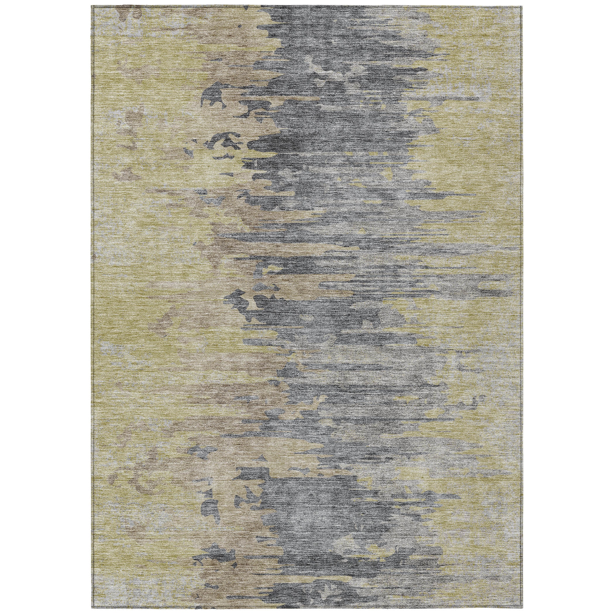 Addison Rugs ACN704PW3X5 Chantille ACN704PW 3 x 5 (ft) Polyester Pewter Rectangular Indoor/Outdoor Geometric Machine washable Area rug