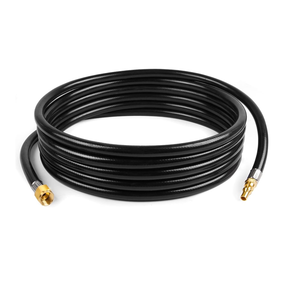Gaspro 18 Foot RV Quick Connect Propane Hose for Portable Fire Pit Camp Chef Explorer Outland Living Fire Bowl Camping Grill