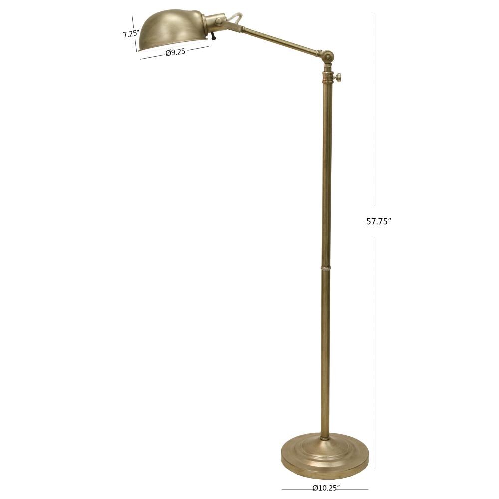 Decor Therapy Dane 71-in Aged Silver Pharmacy Floor Lamp
