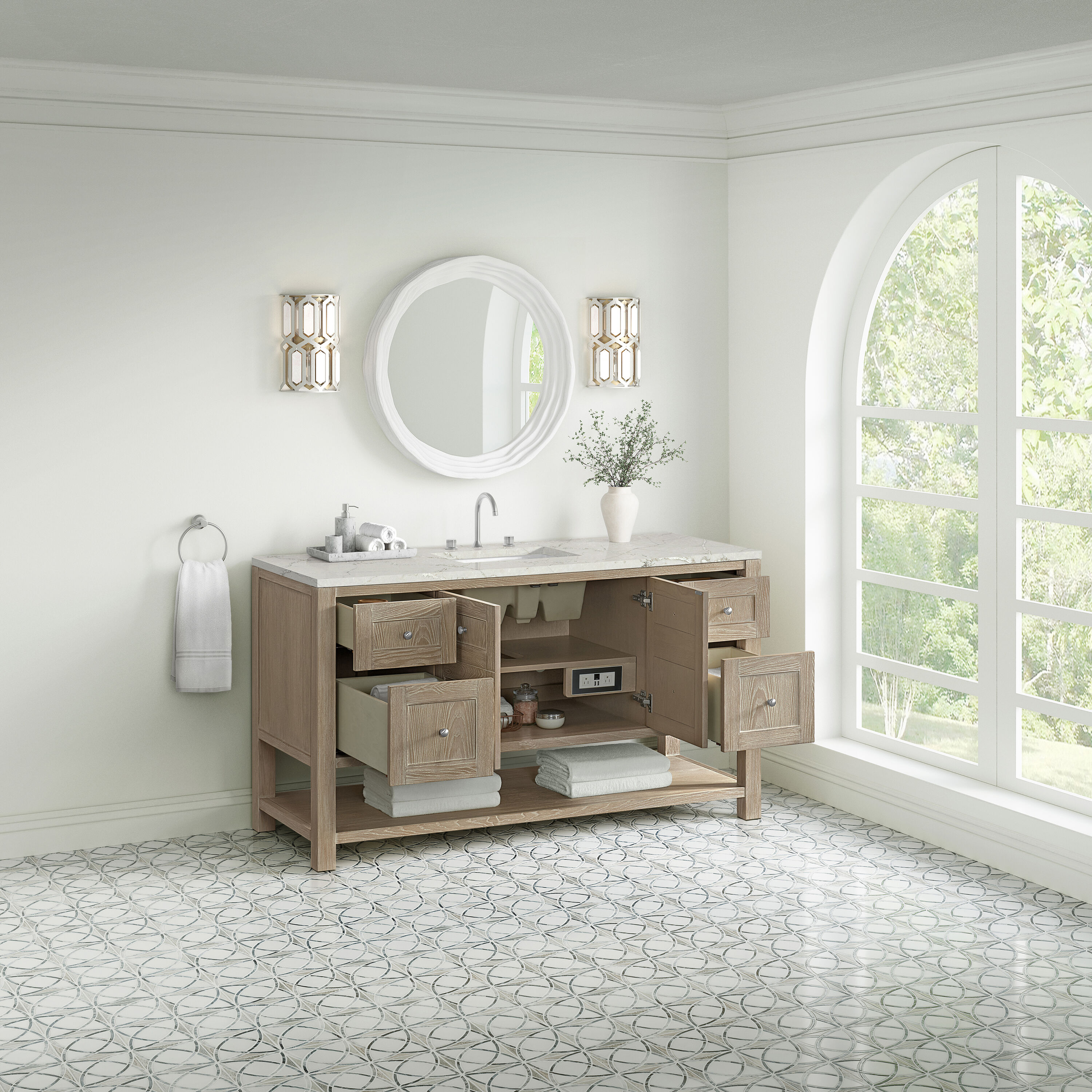 James Martin Vanities 330-V60S-WWO-3VSL Bath-Vanity-Combo - View #3