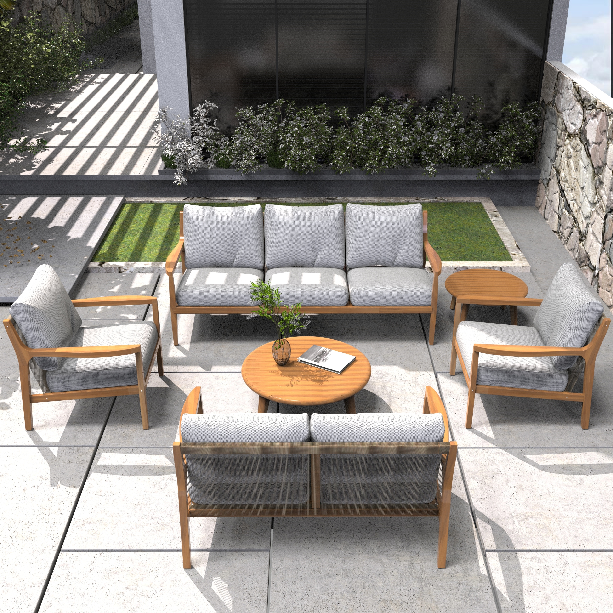 Moda Furnishings PAS-2513 Patio-Conversation-Sets - View #5