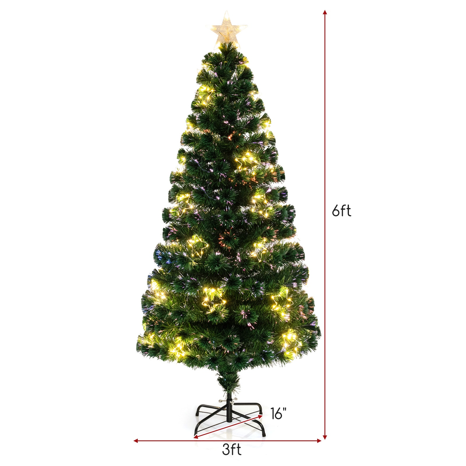 WELLFOR HYG23893US Artificial-Christmas-Trees - View #2