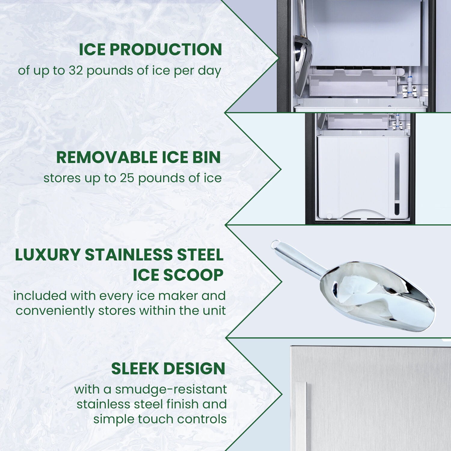 Hanover HIM60701-6SS Ice-Makers - View #2