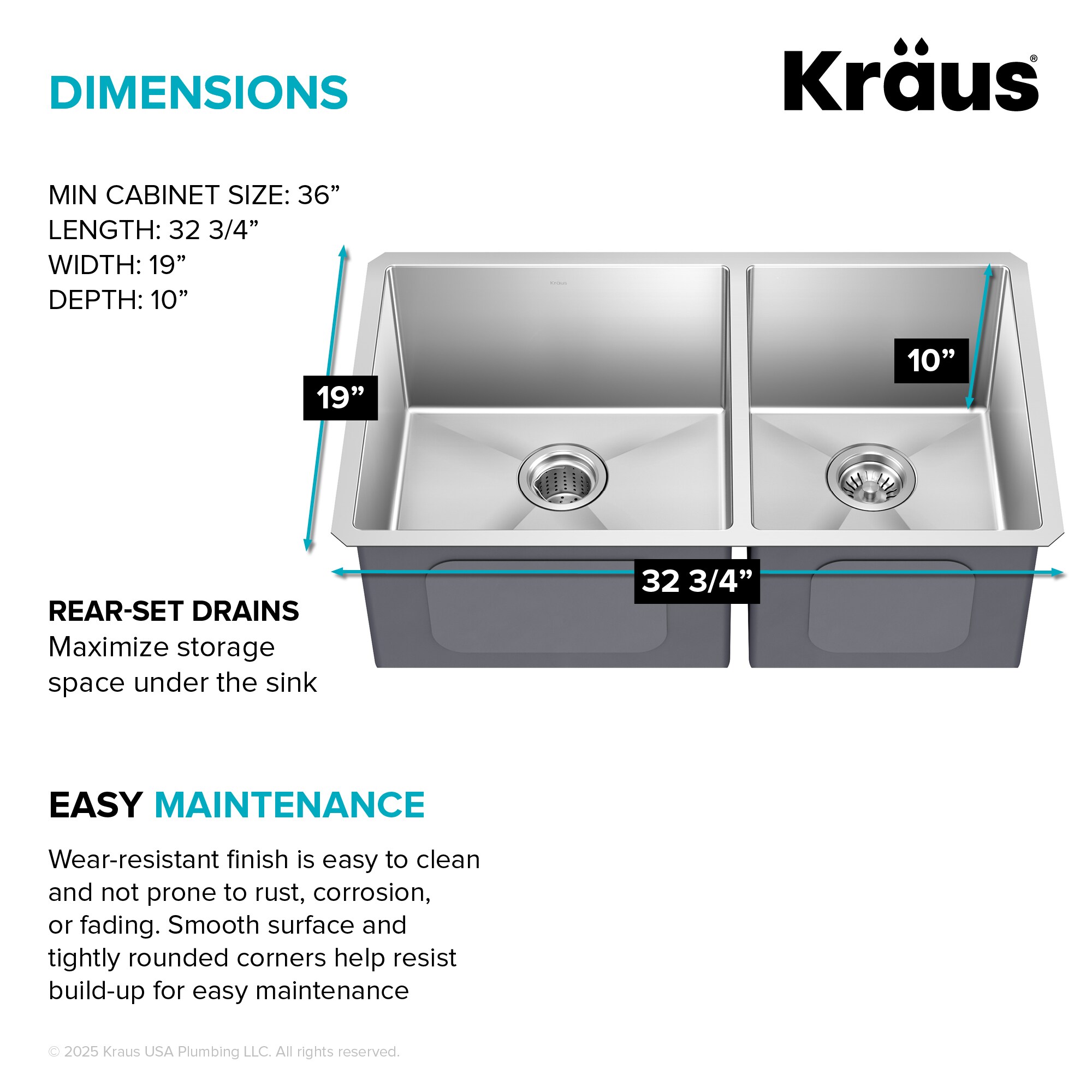 Kraus KHU103-33 Kitchen-Sinks - View #6