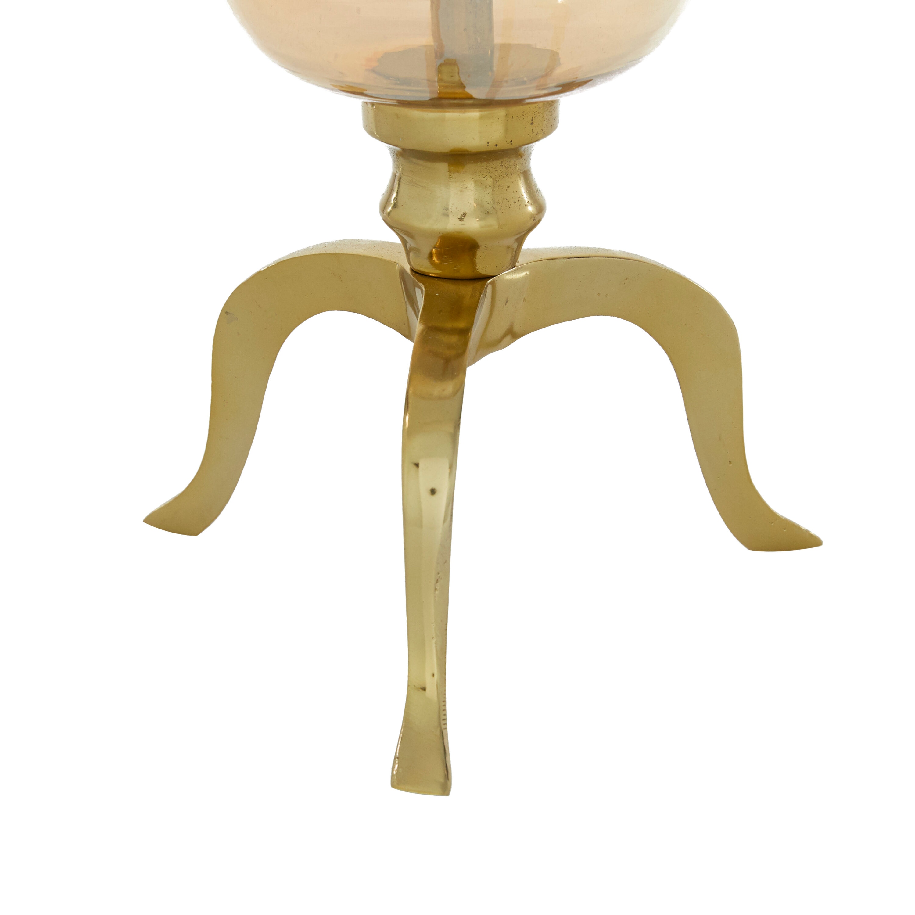 Gold Aluminum 18" Hurricane Candle Lantern