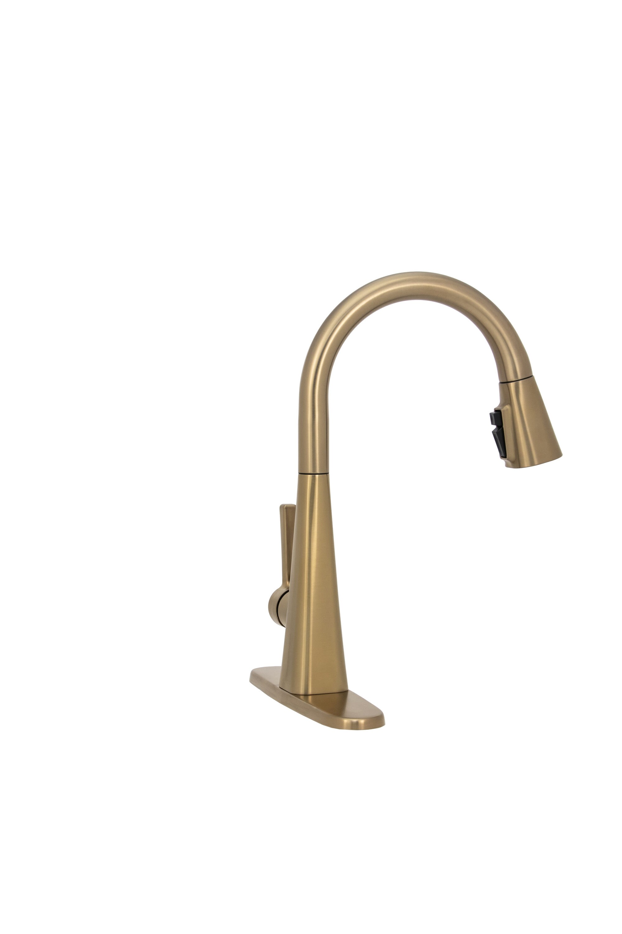 Peppermint Kitchen Sink Faucet Matte Champagne  Single Handle Pull Out Faucet 