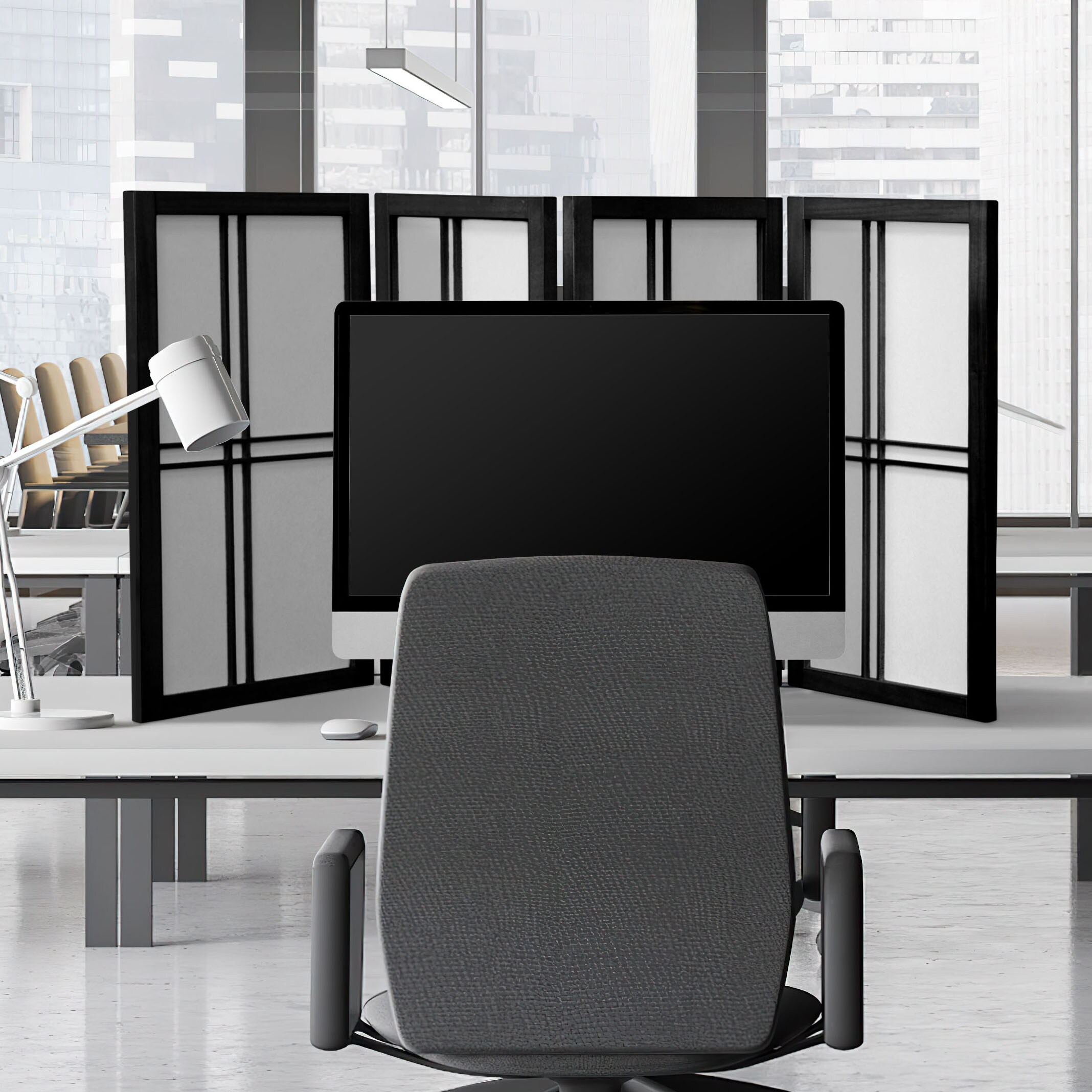 Red Lantern DC24-BLK-4P Indoor-Privacy-Screens - View #2