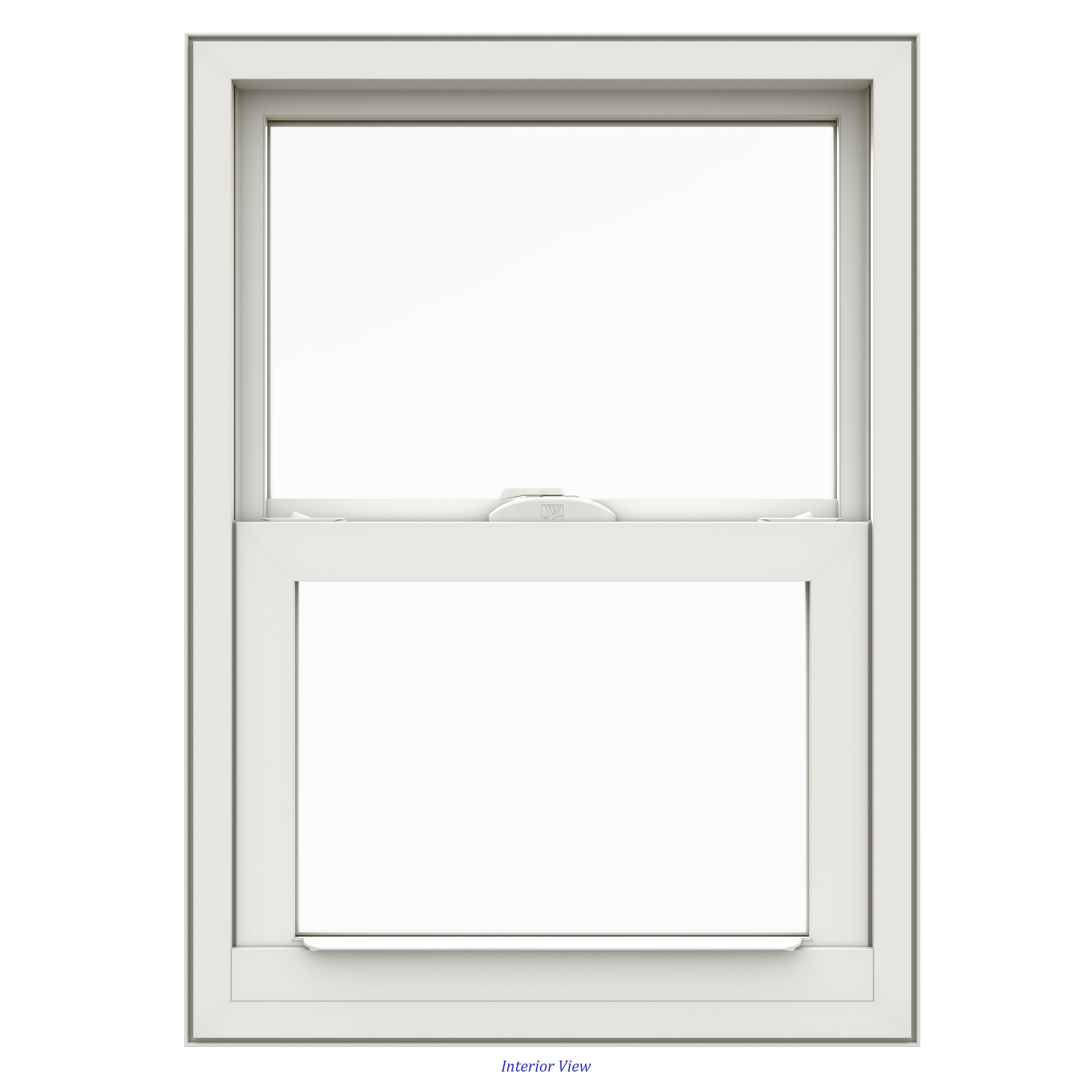 JELD-WEN FiniShield V-4500 18-1/2-in x 25-1/2-in Black Exterior White ...