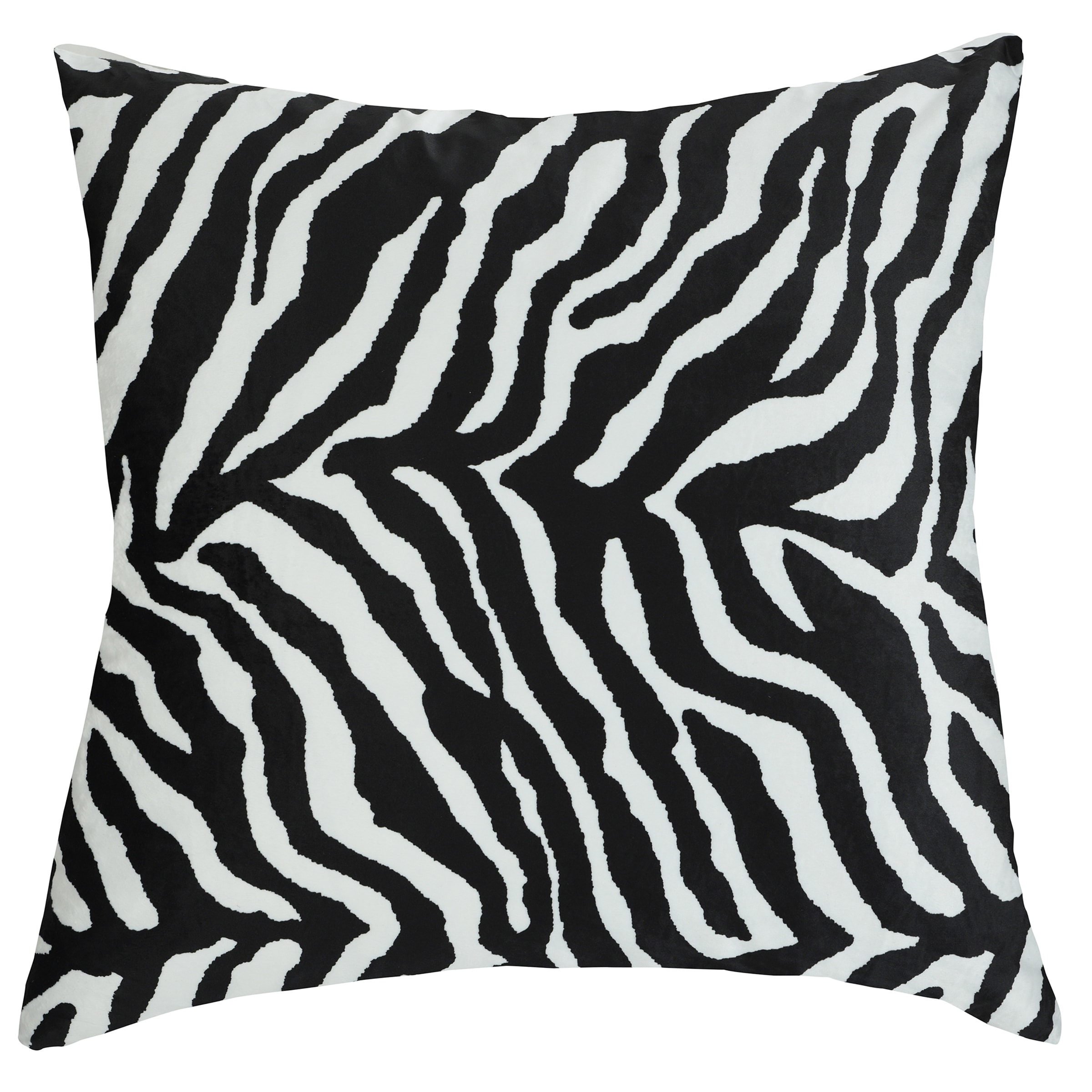 StyleCraft Home Collection DFS10006DS 24-in x 24-in Zebra Square Indoor Decorative Pillow