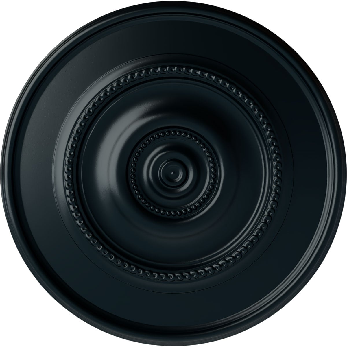 Ekena Millwork CM24RENSF Traditional Reece 24.375-in W x 24.375-in L Painted Night Shade Polyurethane Whole Ceiling Medallion