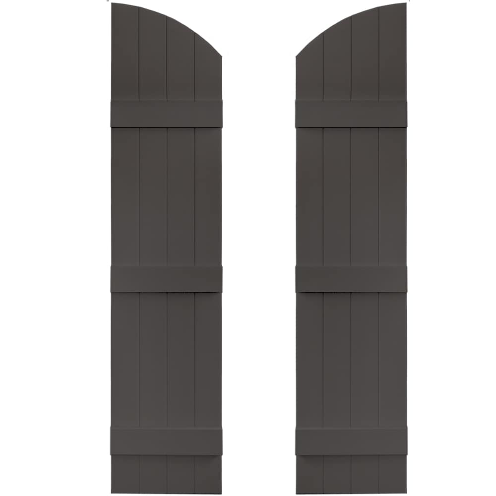 Vantage V5931457018 13.875-in W x 57-in H Charcoal Board and batten Exterior Shutters ( 1 -Pack )