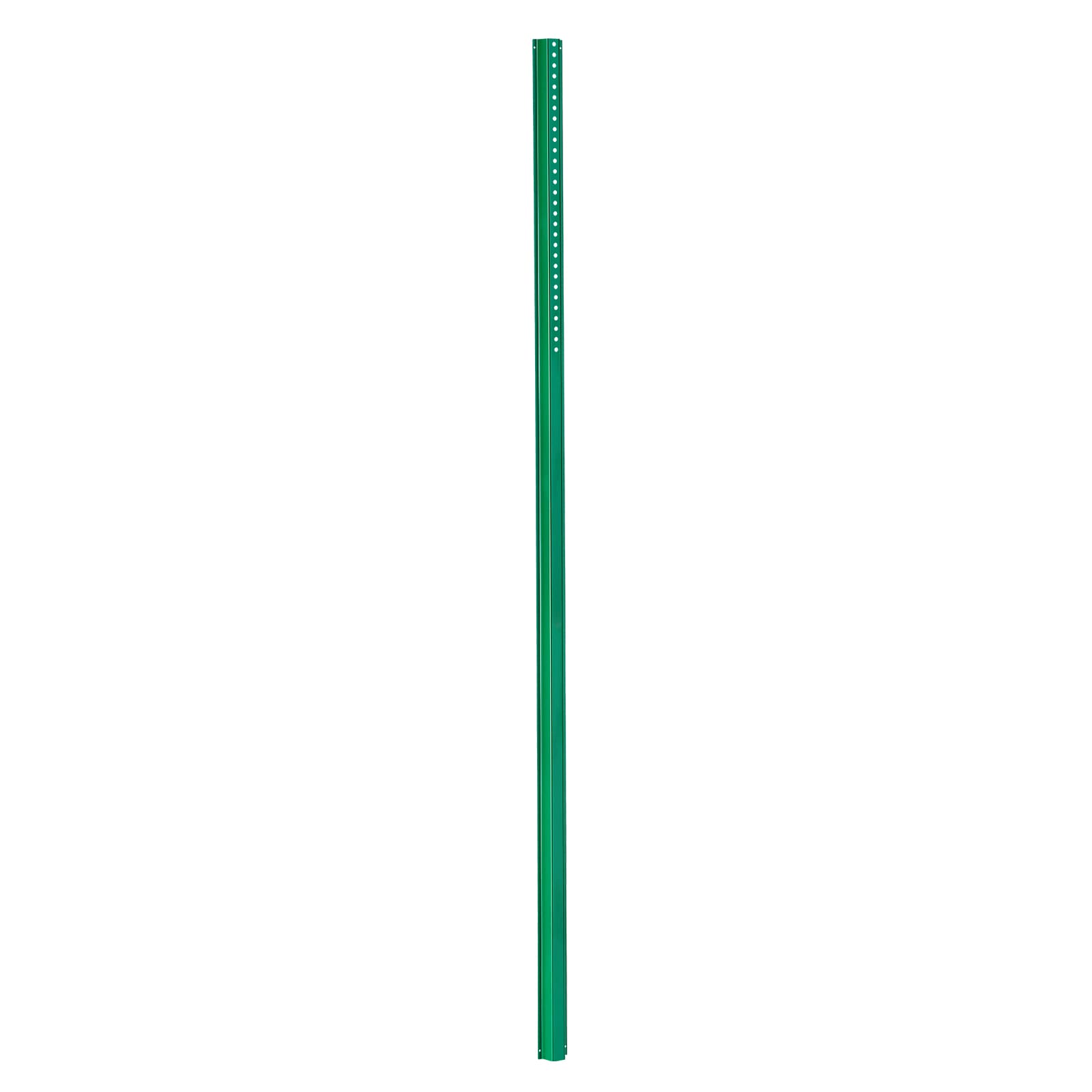 GIVIMO 4-Pack 8-ft Green Galvanized Steel U-Channel Fence Sign Posts with Pre-Drilled Holes