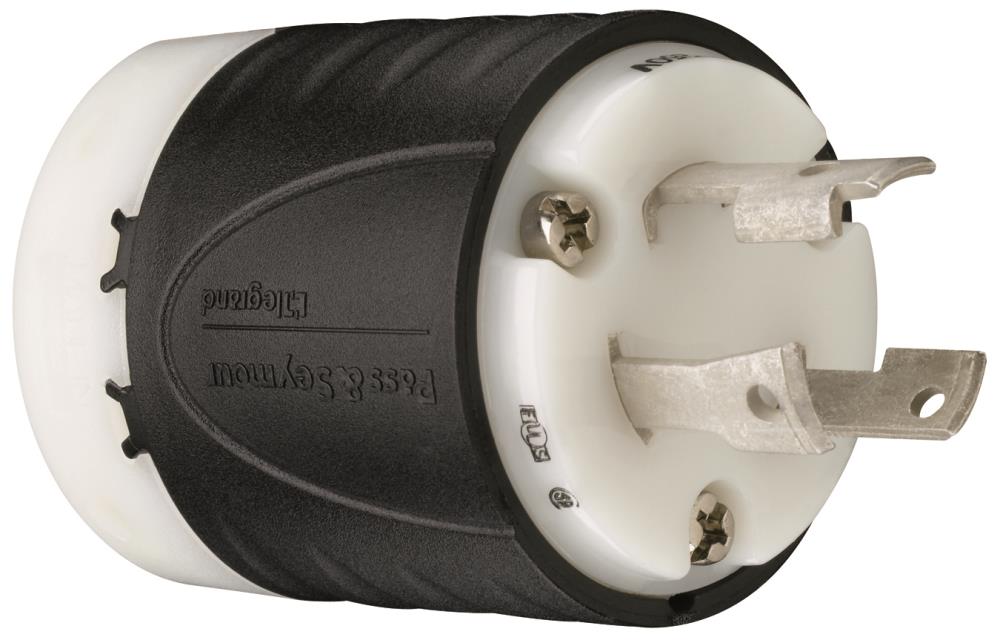 Replacement 30 Amp 250 Volt Male Twist Lock Power Cord Plug Nema L6-30P 2 Pack 