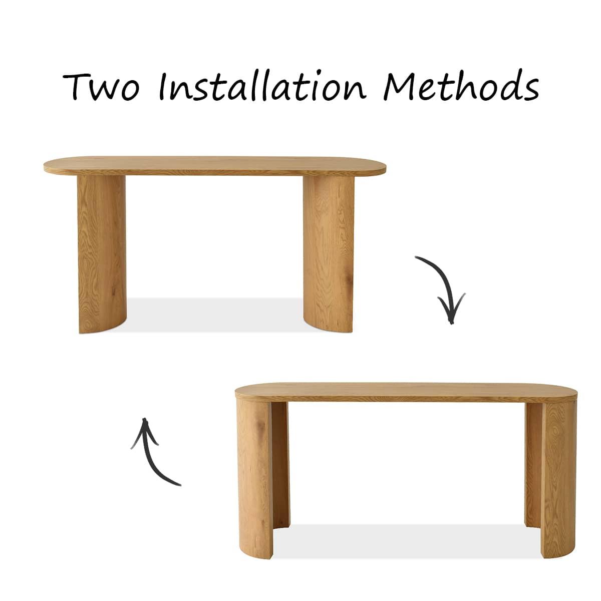 Maison Boucle DWEN-60CONSOLE-OAK Console-Sofa-Tables - View #5