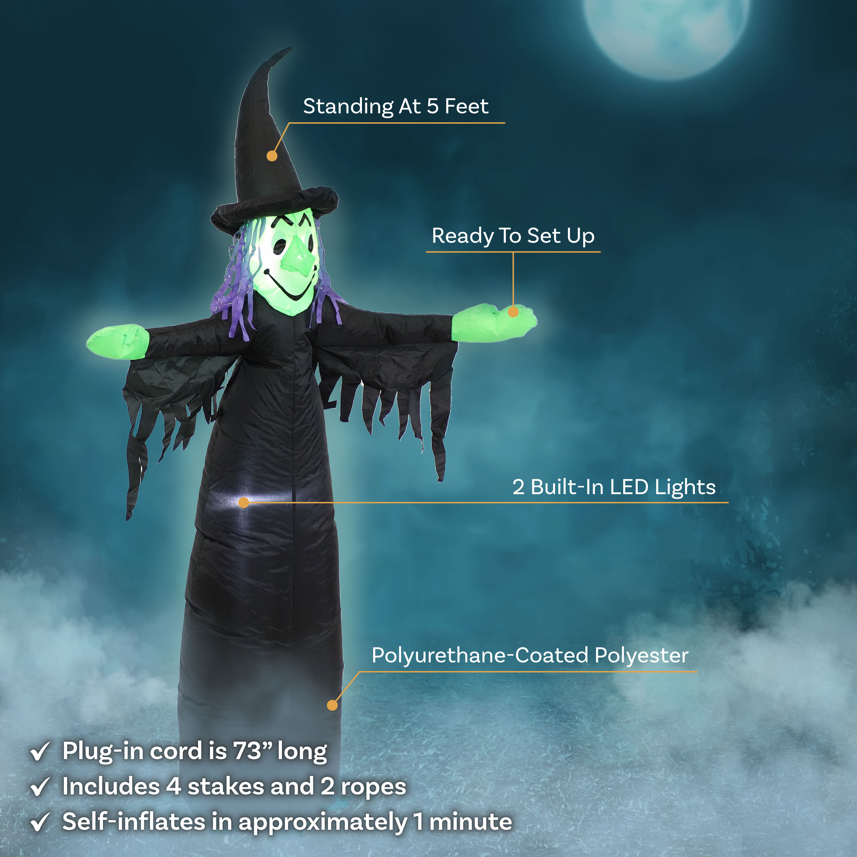 Sunnydaze Decor LDE-980 Outdoor-Halloween-Decor - View #12