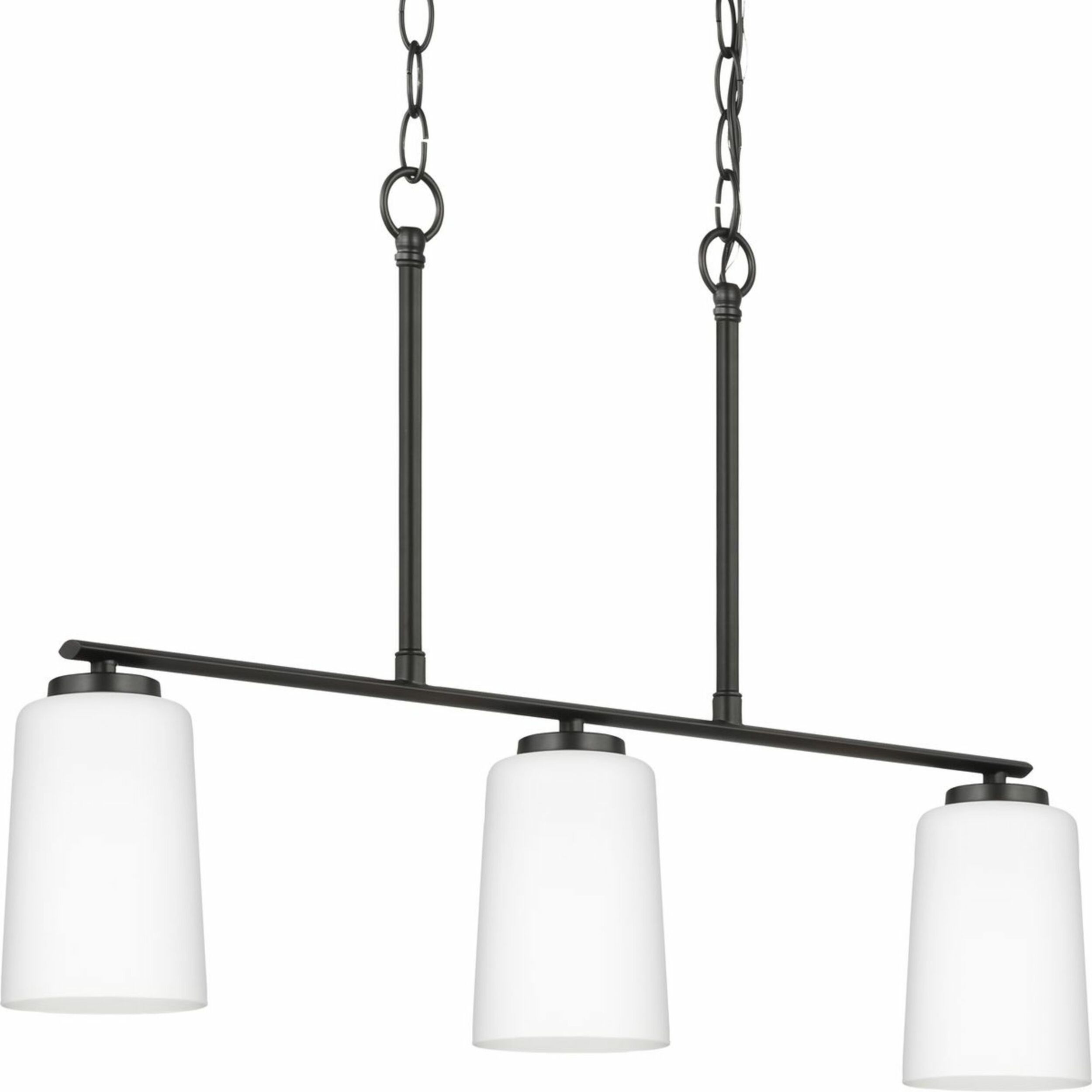 Progress Lighting Adley 9-Light Matte Black Transitional Chandelier