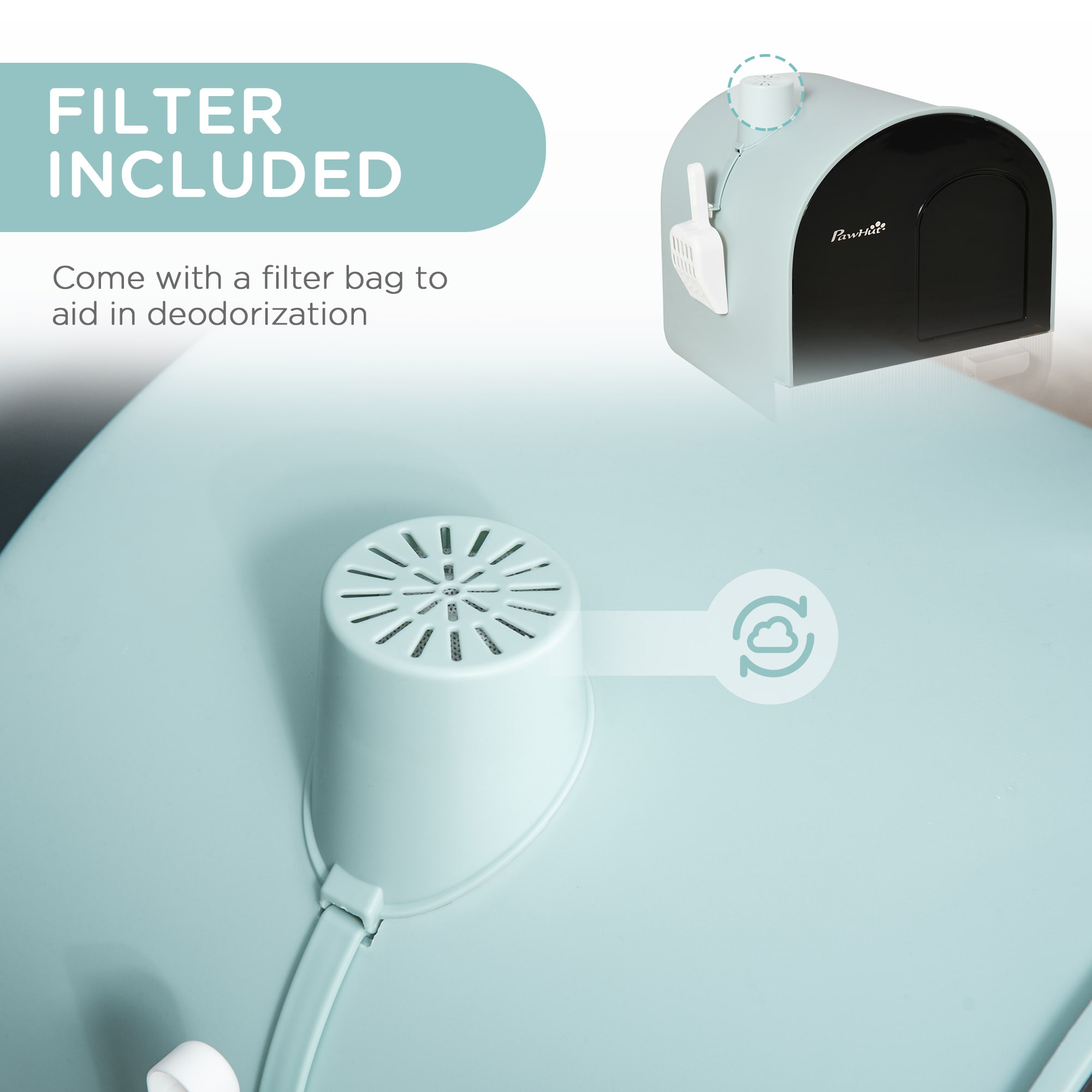 Siavonce XH00781 Cat-Litter-Box - View #4
