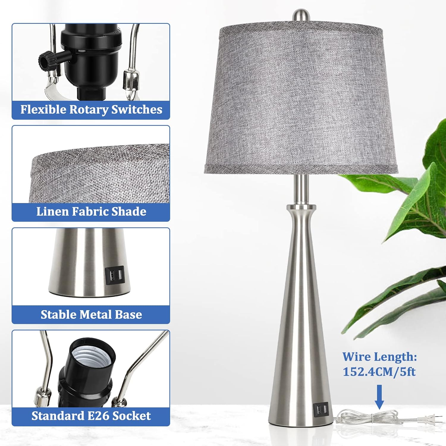 Nordic Hygge DPT-HD-TB0205-SN-2 Desk-Table-Lamps - View #6