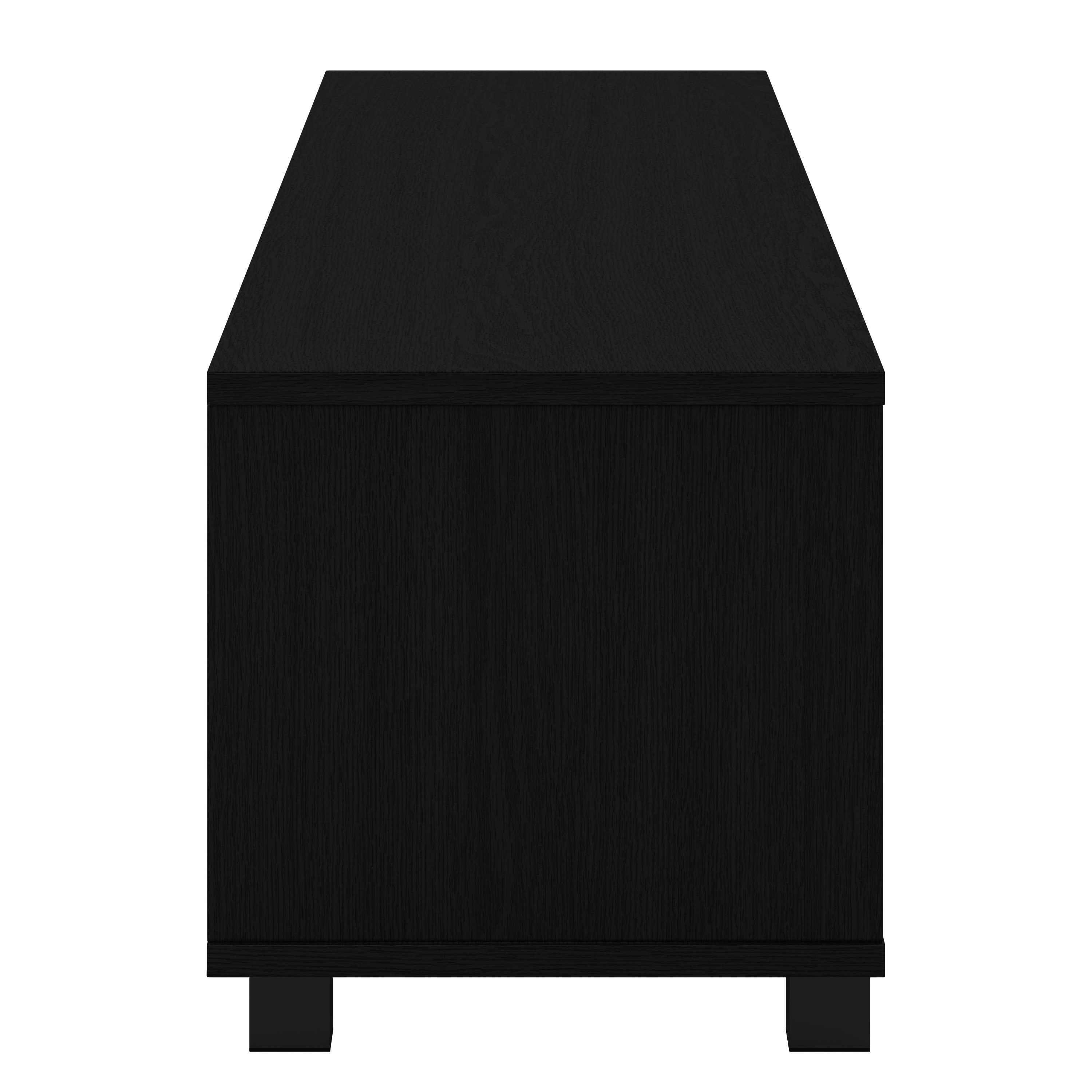 Hollywood Black MDF TV Stand with Cabinet and Shelves