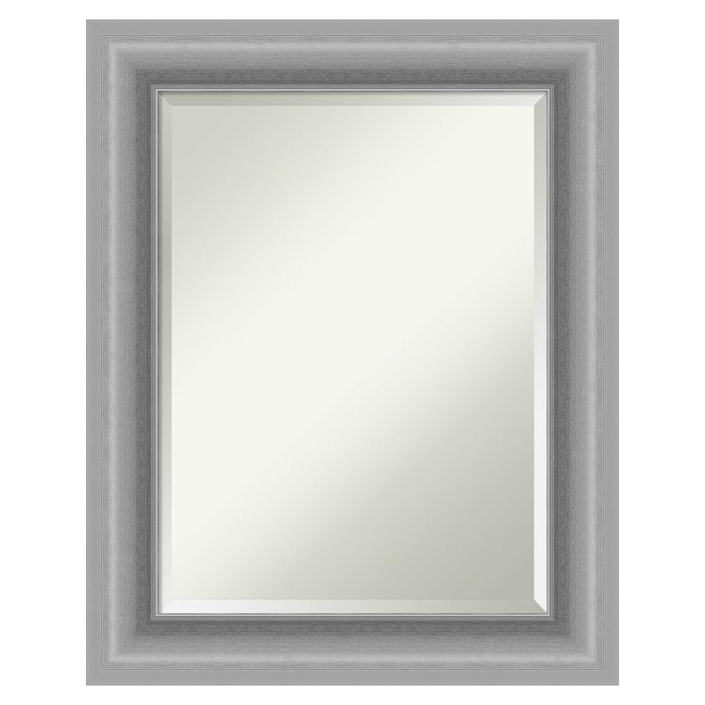 Amanti Art DSW4960840 Peak 24-Inches x 30-Inches Framed Rectangle Bathroom Vanity Mirror ( Silver )
